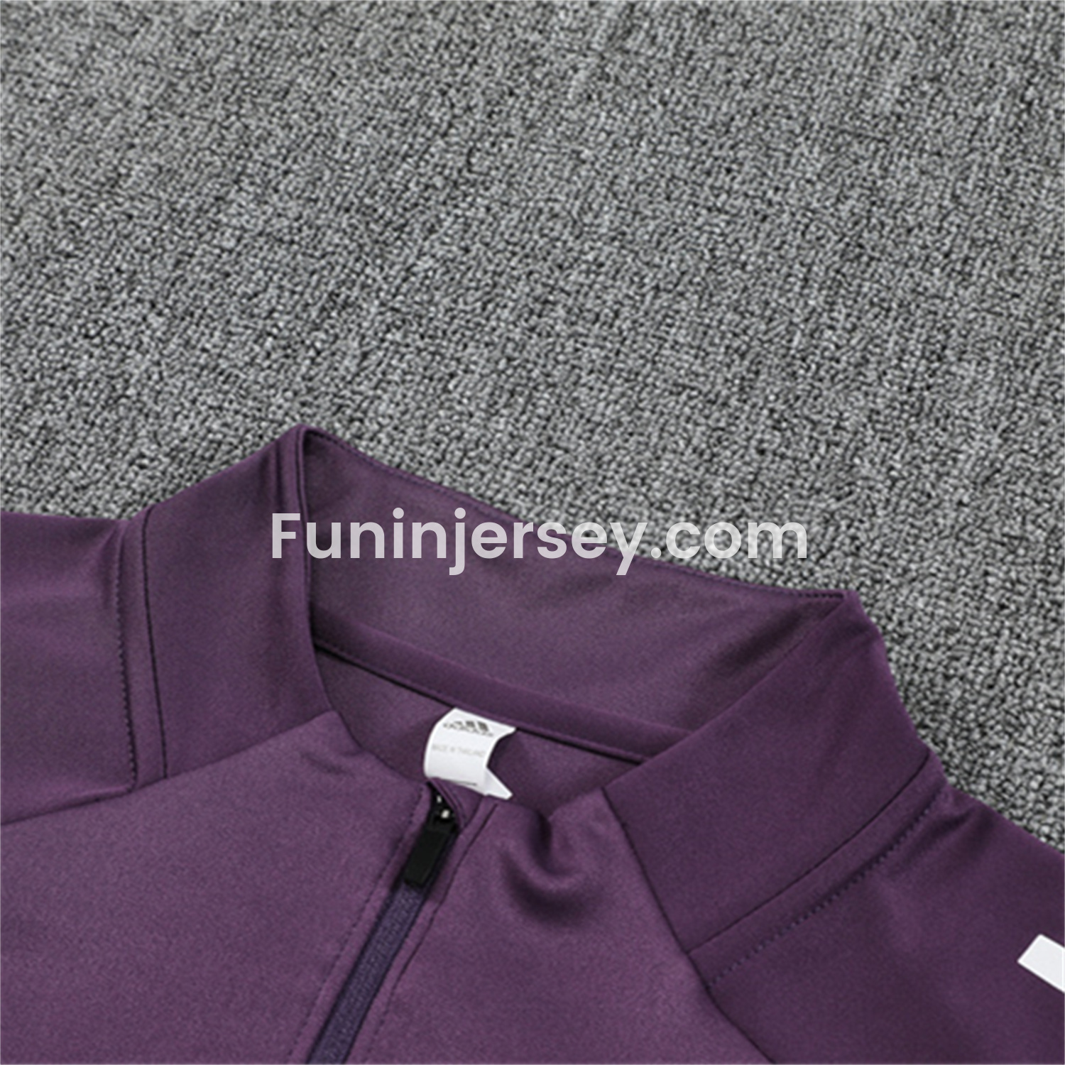 Funinjersey-Manchester United 25-26 Long Sleeves Training Set - Purple Top & Black Pants
