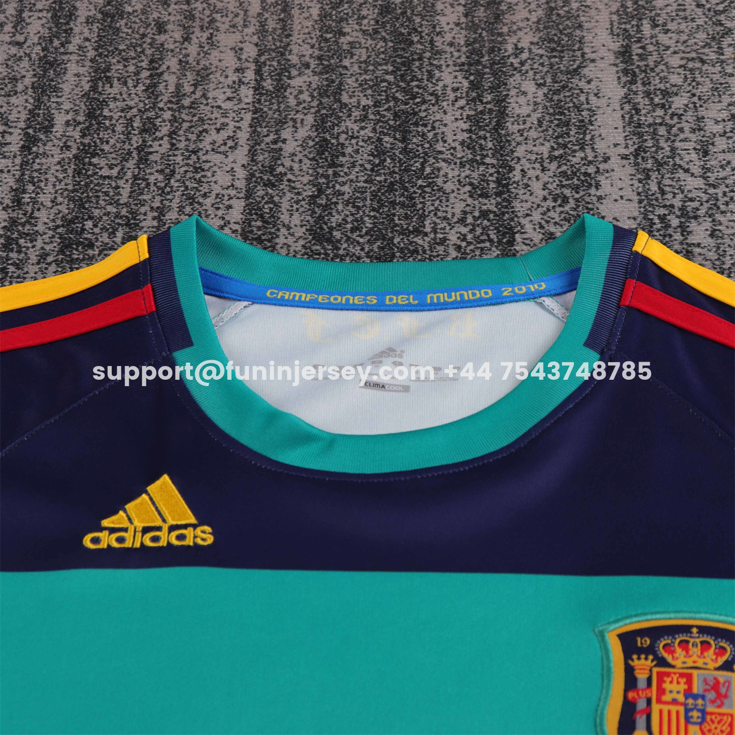 Funinjersey-Retro Spain 2010 Green Goalkeeper Kids Kit