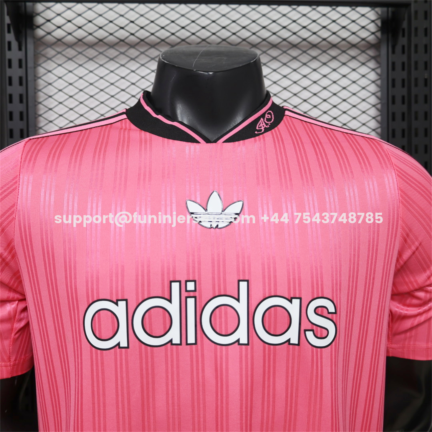 Funinjersey-Adidas 26-27 Terrace Icon Retro Casual Style Rose Pink Jersey - Player Version