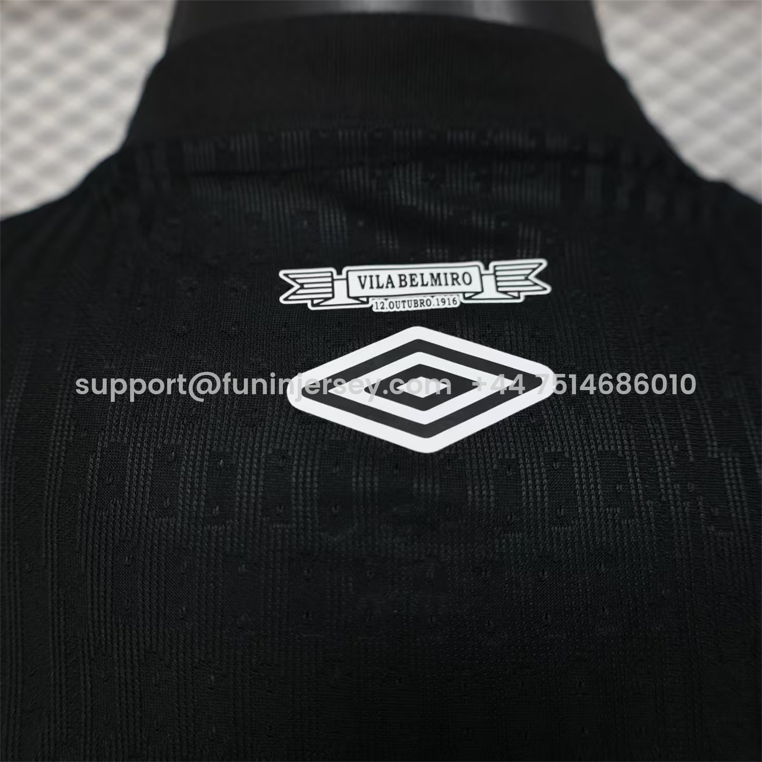 Funinjersey-Santos 2025-26 Goalkeeper 2 Black Jersey With Sponsors - Player Version