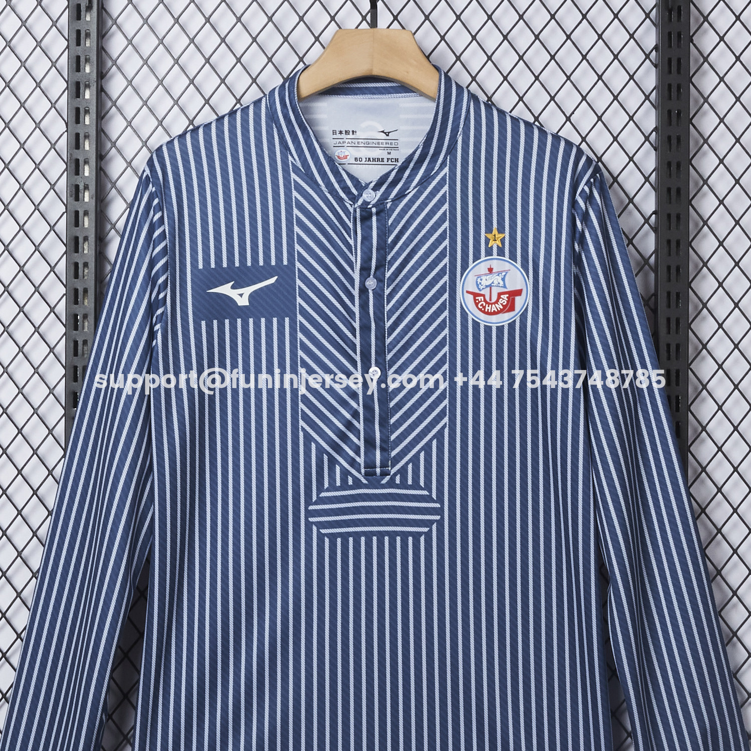 Funinjersey-Hansa Rostock 25-26 60-Year Anniversary Fisherman Jersey - Fans Version