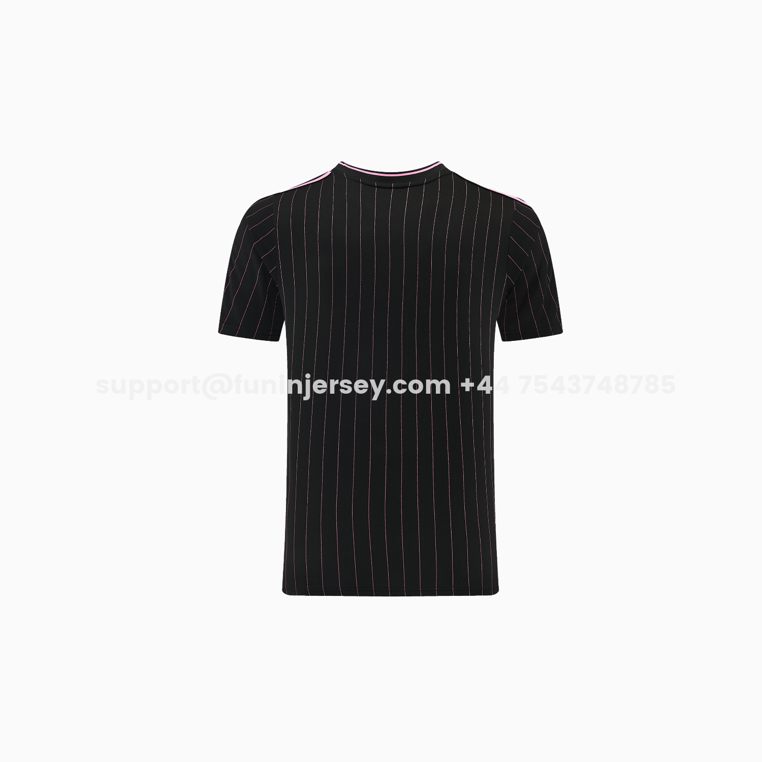 Funinjersey-Juventus 26-27 Short-Sleeve Training Set - Pink Lines Black Top & Shorts
