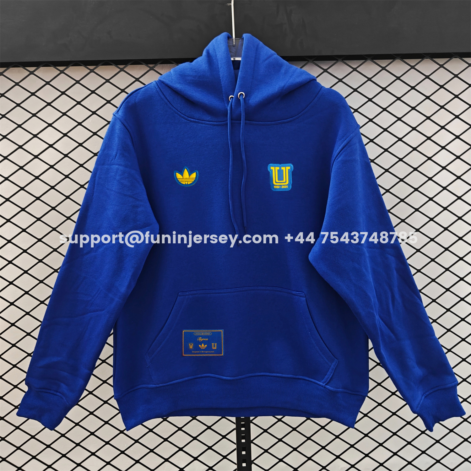 Funinjersey-Tigres UANL 25-26 Originals Terrace Icon Unisex Pullover Hoodie