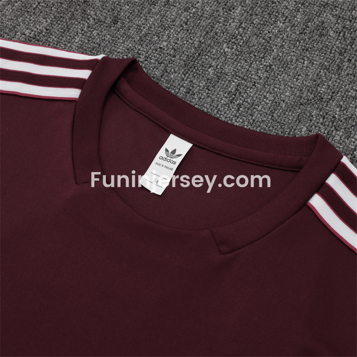 Funinjersey-Bayern Munich 25-26 Throwback Trefoil Vest Training Set - Deep Red