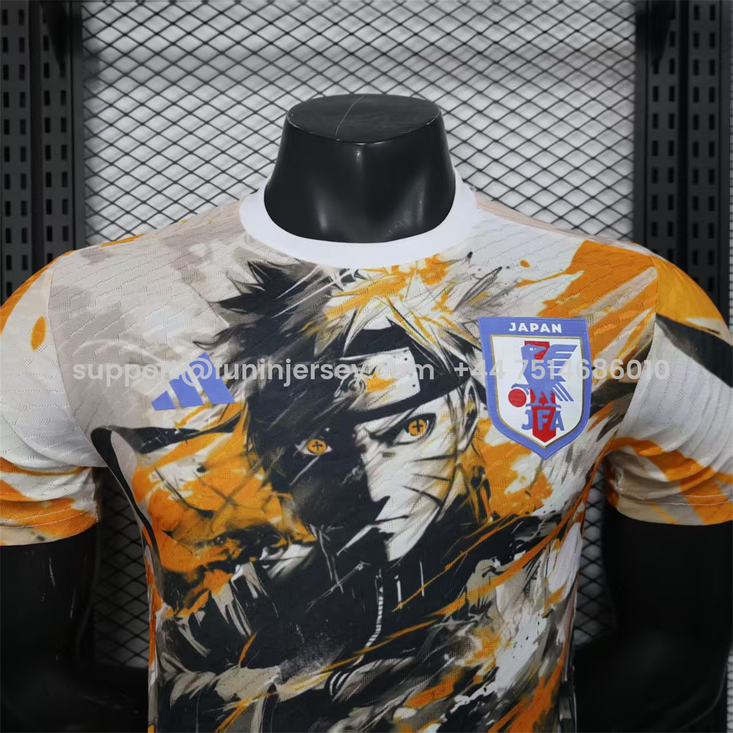 Funinjersey-Japan 25-26 Naruto Uzumaki's Nine-Tailed Fox Mode Special Jersey - Player Version