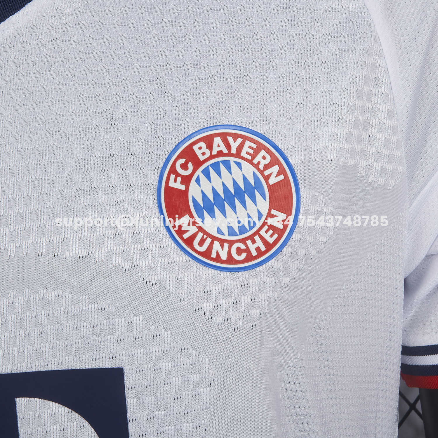 Funinjersey-Bayern Munich 26-27 Away White Jersey - Player Version