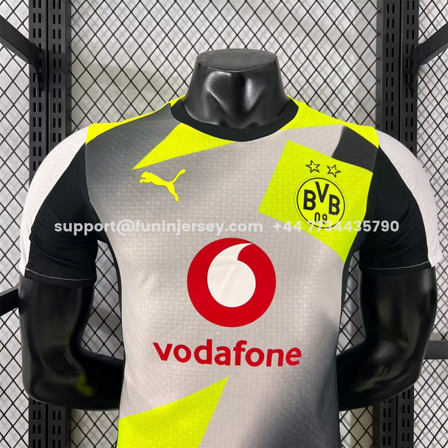 Funinjersey-Dortmund 25-26 Away Silver Mist Jersey - Player Version