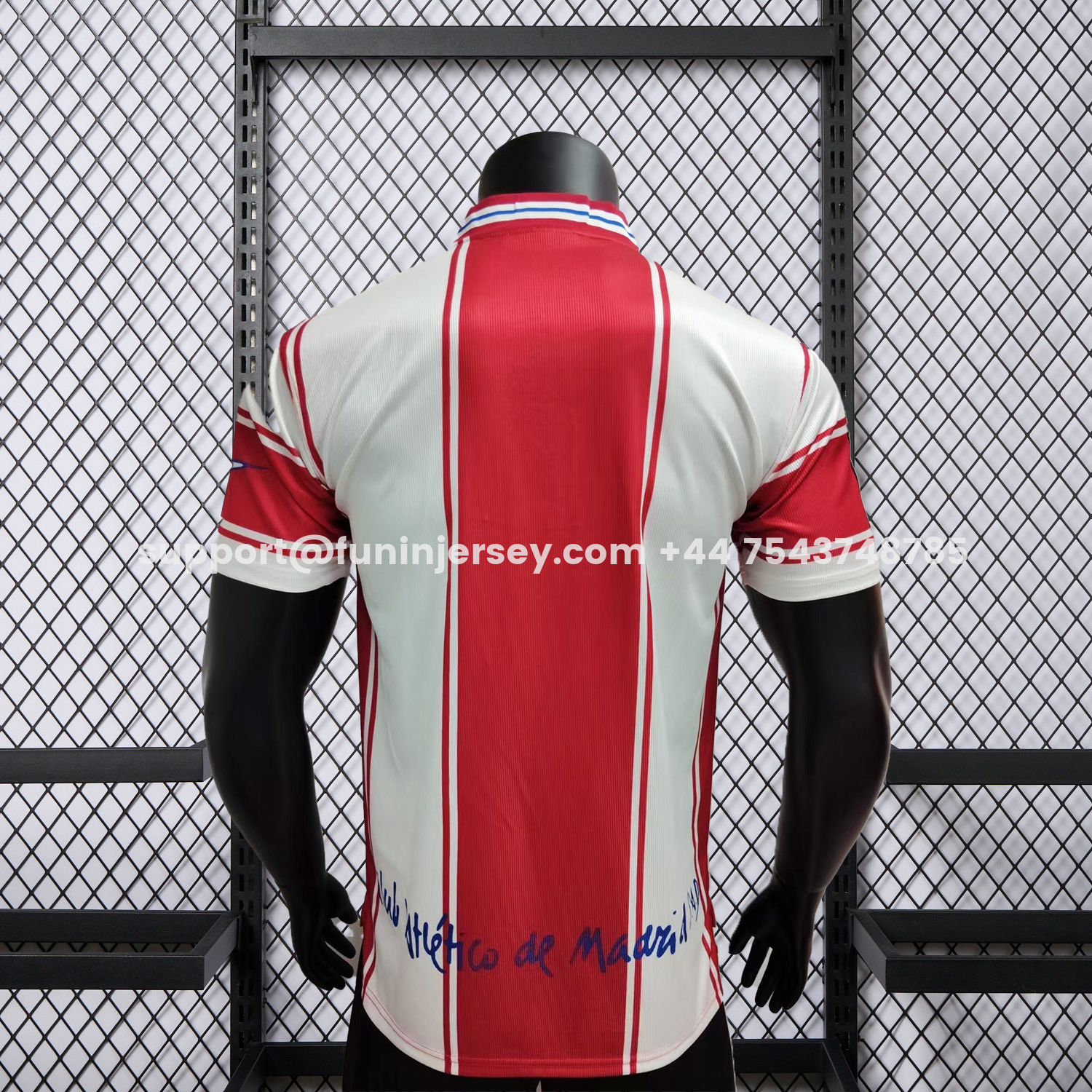 Funinjersey-Retro Atletico Madrid 99-00 Home Jersey - Player Version