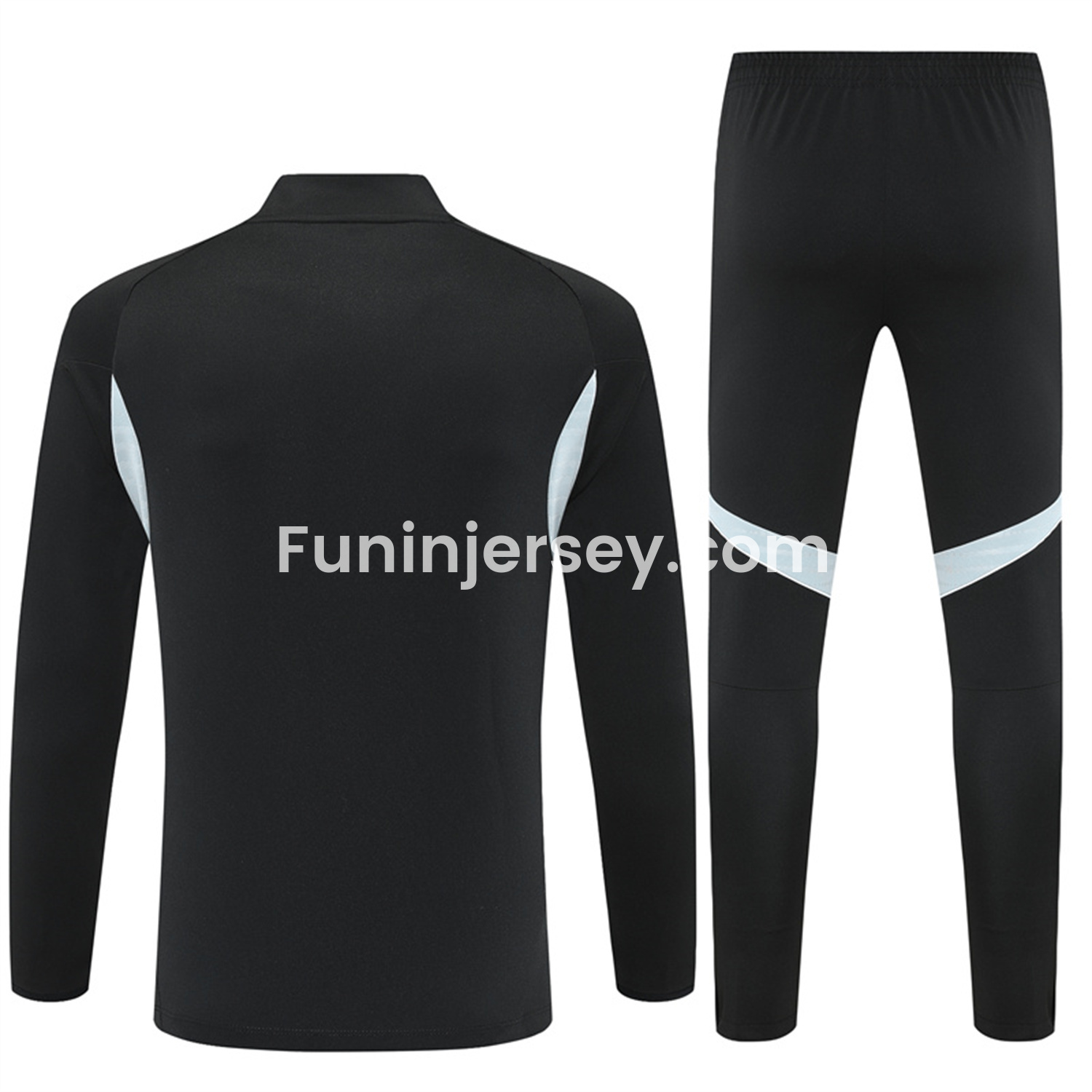 Funinjersey-Argentina 25-26 Long Sleeves Training Set - Black Top & Black Pants