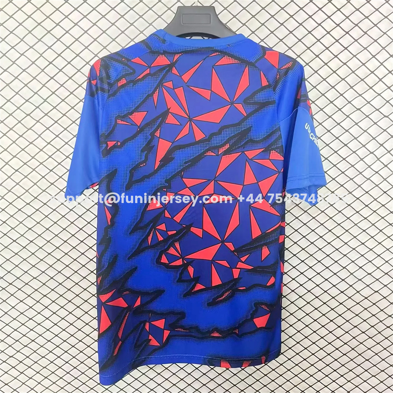 Funinjersey-Universidad de Chile 2026 Red And Blue Fragments Jersey - Fans Version