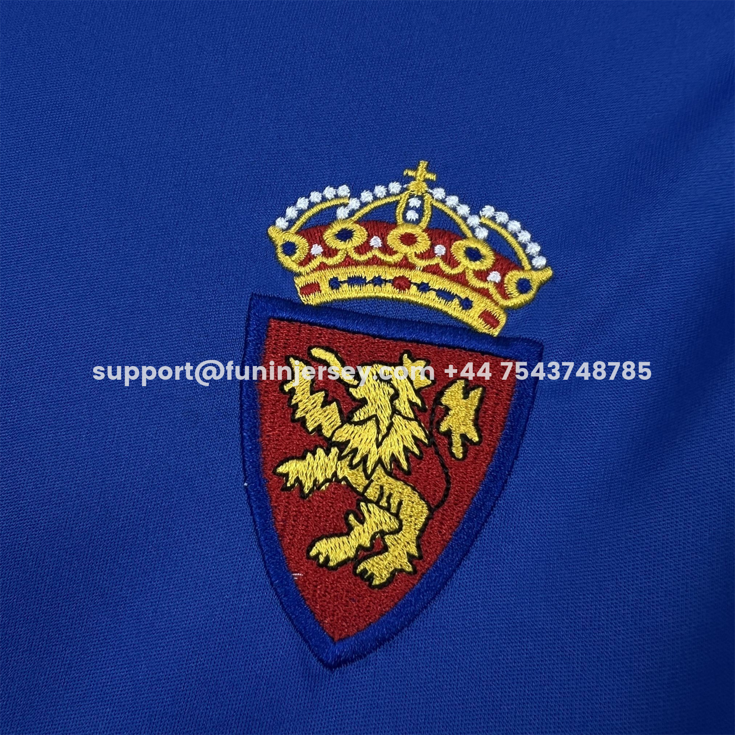 Funinjersey-Real Zaragoza 25-26 Retro Style Blue Polo Jersey - Fans Version