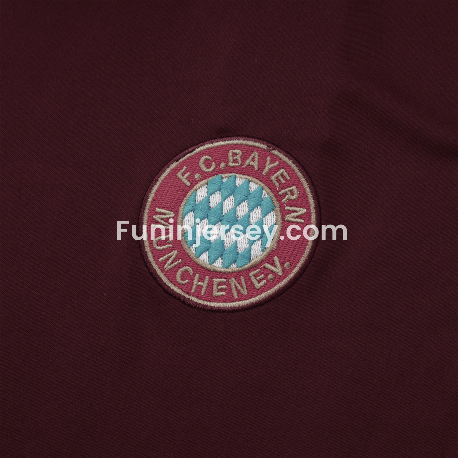 Funinjersey-Bayern Munich 25-26 Throwback Trefoil Vest Training Set - Deep Red