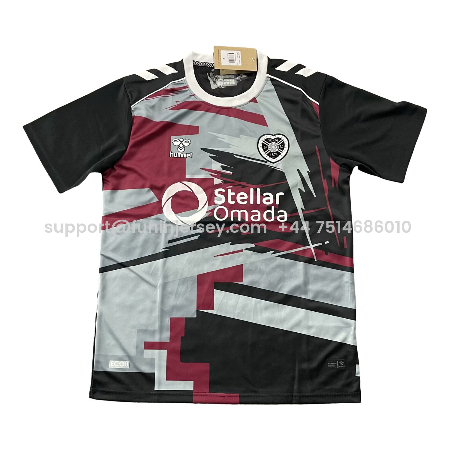 Funinjersey-Hearts Heart of Midlothian 25-26 Black Goalkeeper Jersey - Fans Version