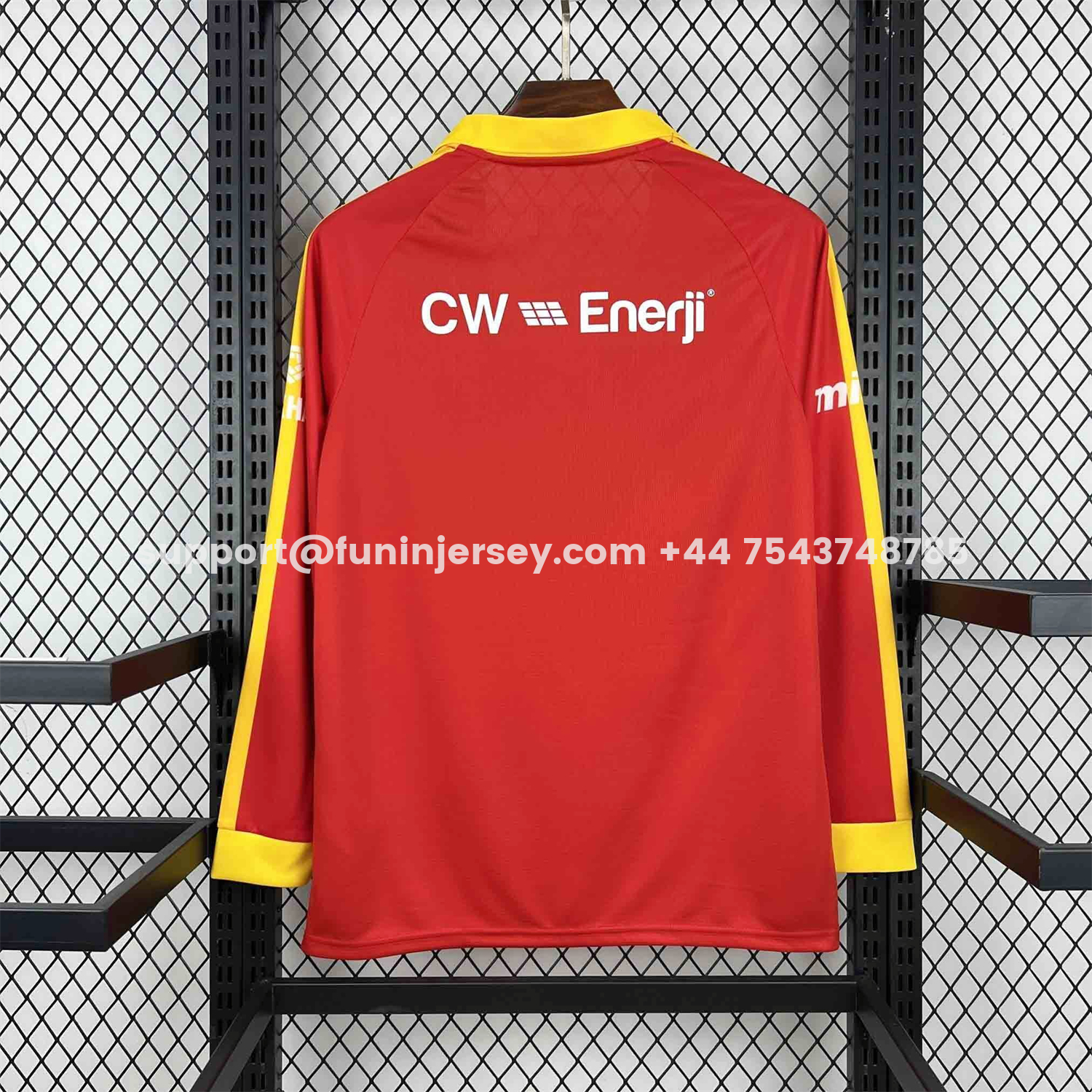 Funinjersey-Galatasaray 25-26 Red Long Sleeves Jersey - Fans Version