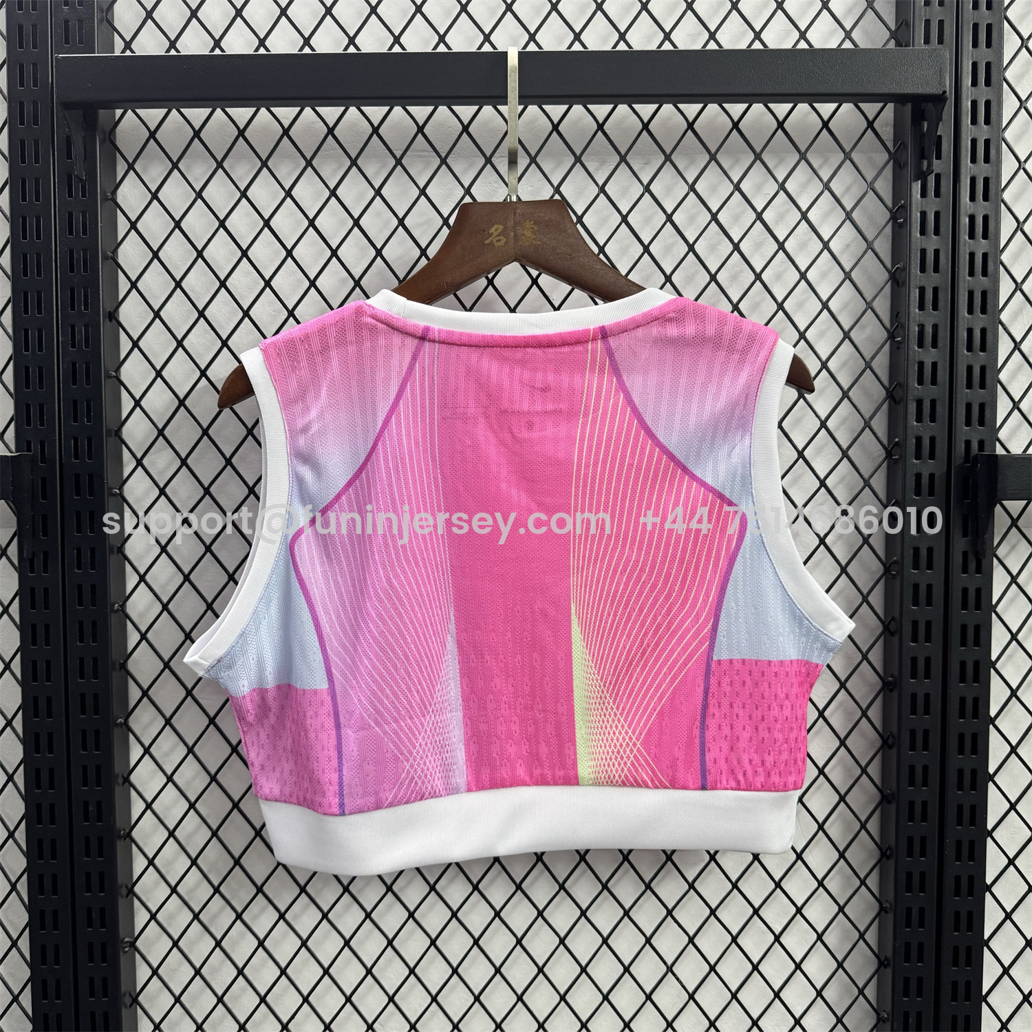 Funinjersey-Women's Barcelona 25-26 T90 Pink Yoga Vest