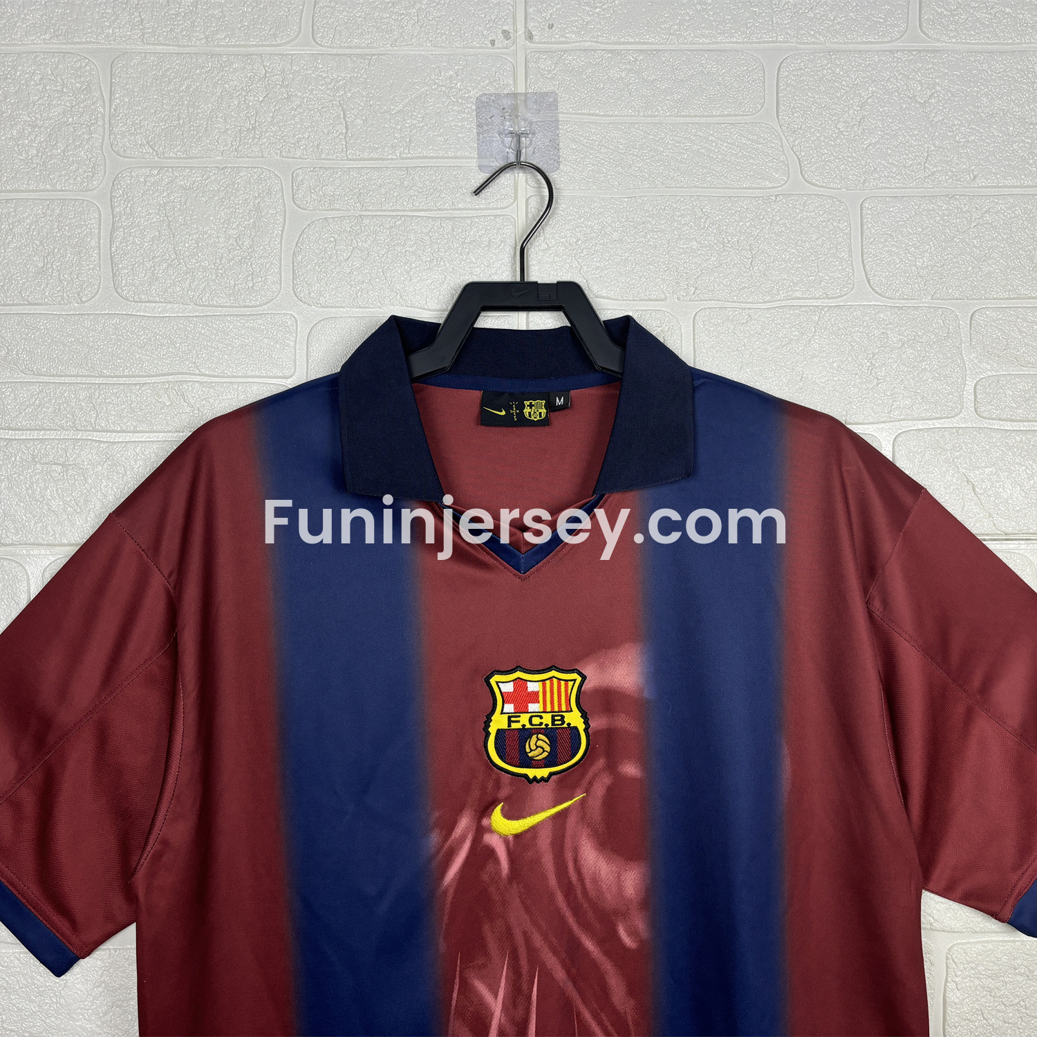 Funinjersey-Barcelona x Travis Scott 2000-01 Home Retro Style Skeleton Jersey With Back Printing - Fans Version