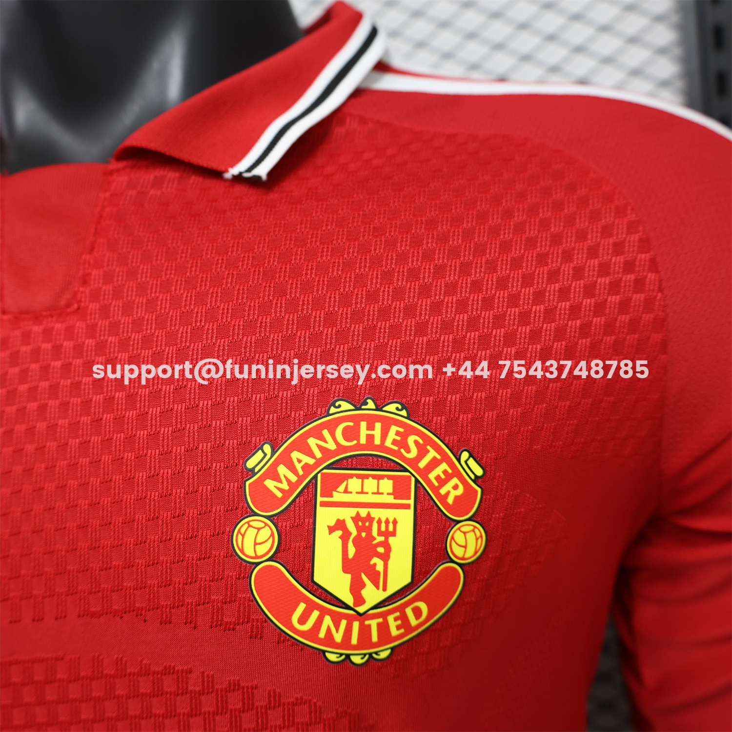 Funinjersey-Manchester United 26-27 Home Long Sleeves Jersey - Player Version