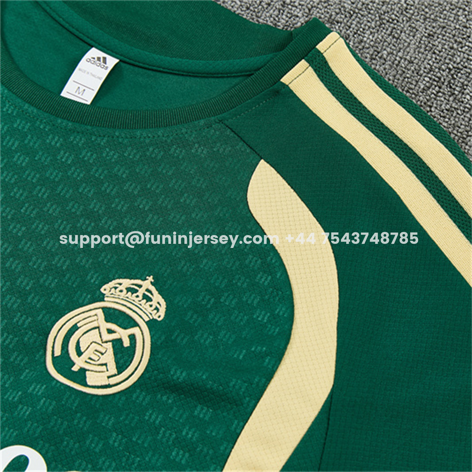 Funinjersey-Real Madrid 26-27 Kids Short-Sleeve Training Set - Green Top & Green Shorts