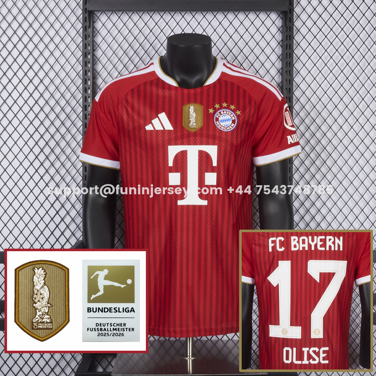 Funinjersey-Bayern Munich 26-27 Home Jersey - Player Version