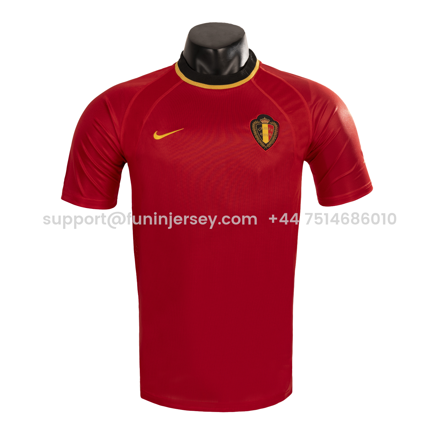 Funinjersey-Retro Belgium 2000 Home Red Jersey
