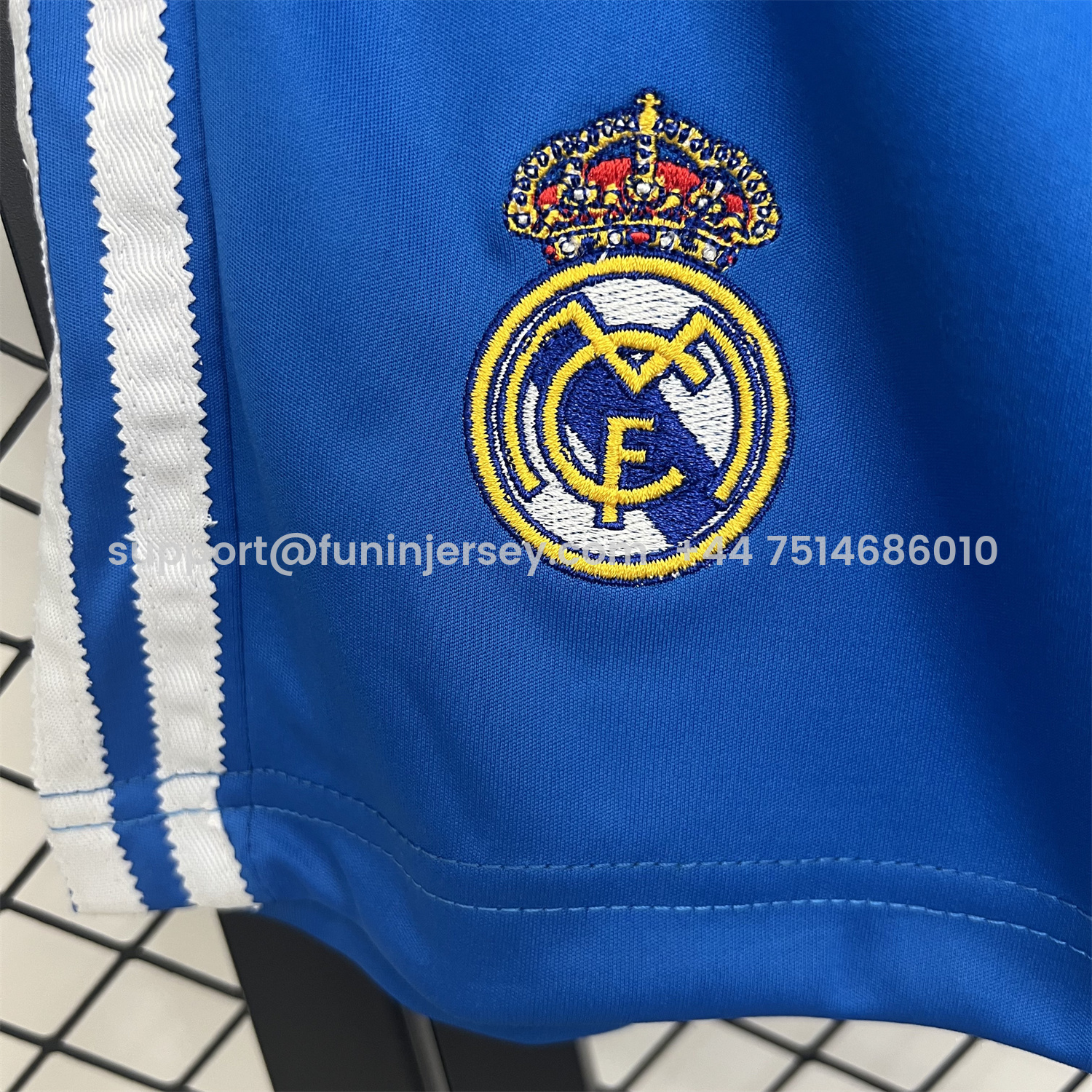 Funinjersey-Real Madrid 25-26 Third Blue Shorts - Fans Version