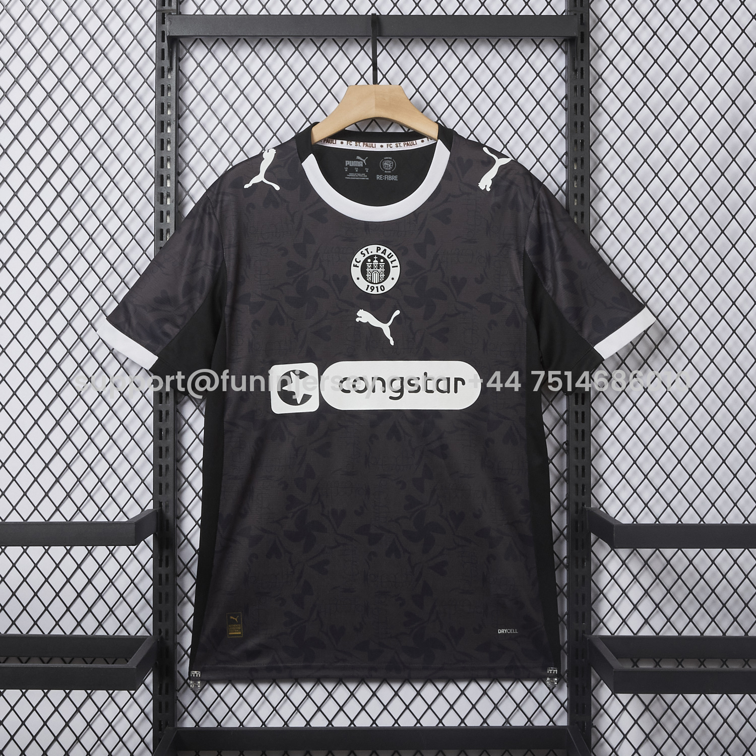 Funinjersey-St. Pauli 25-26 Third Black Jersey - Fans Version