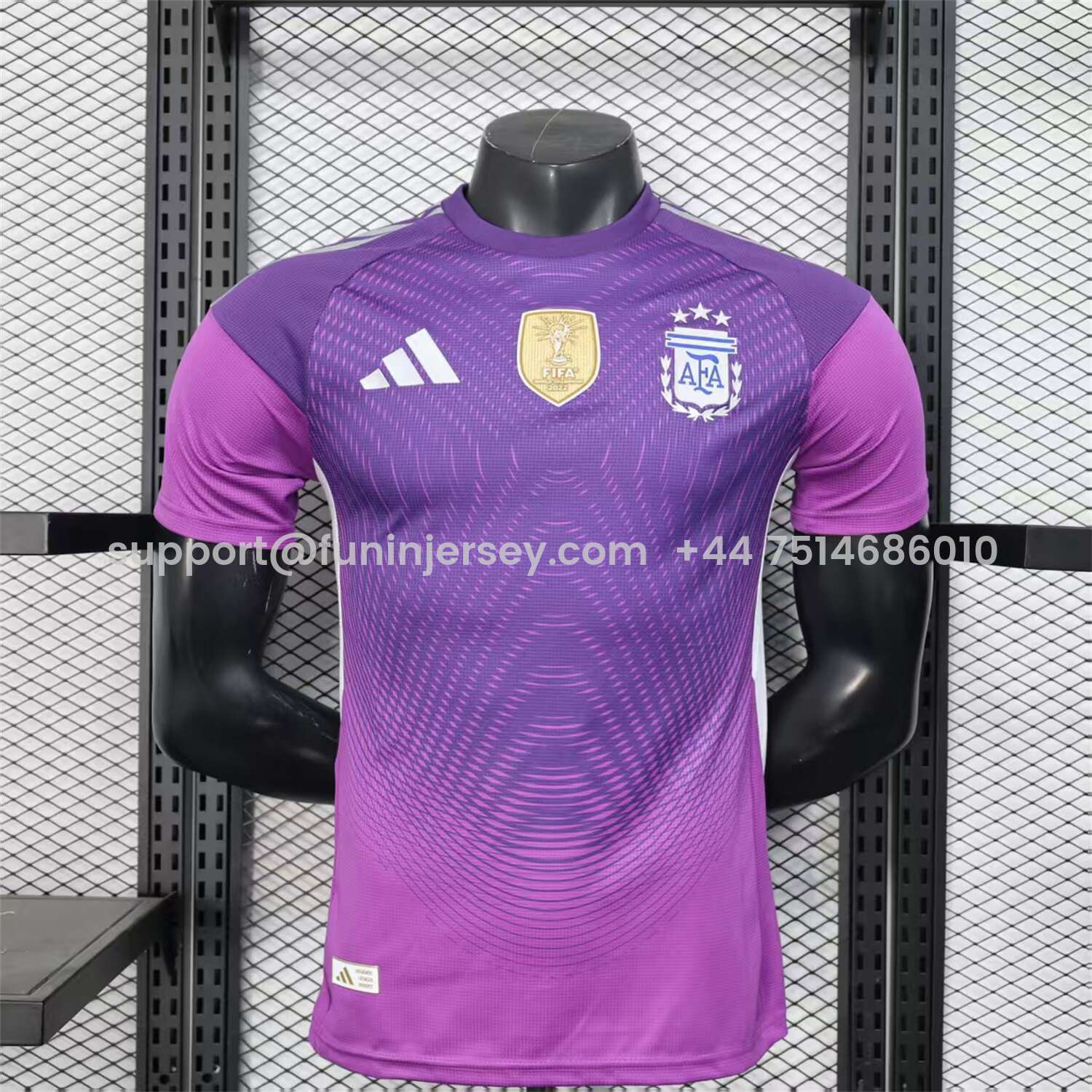 Funinjersey-Argentina 25-26 Purple Goalkeeper Jersey - Player Version