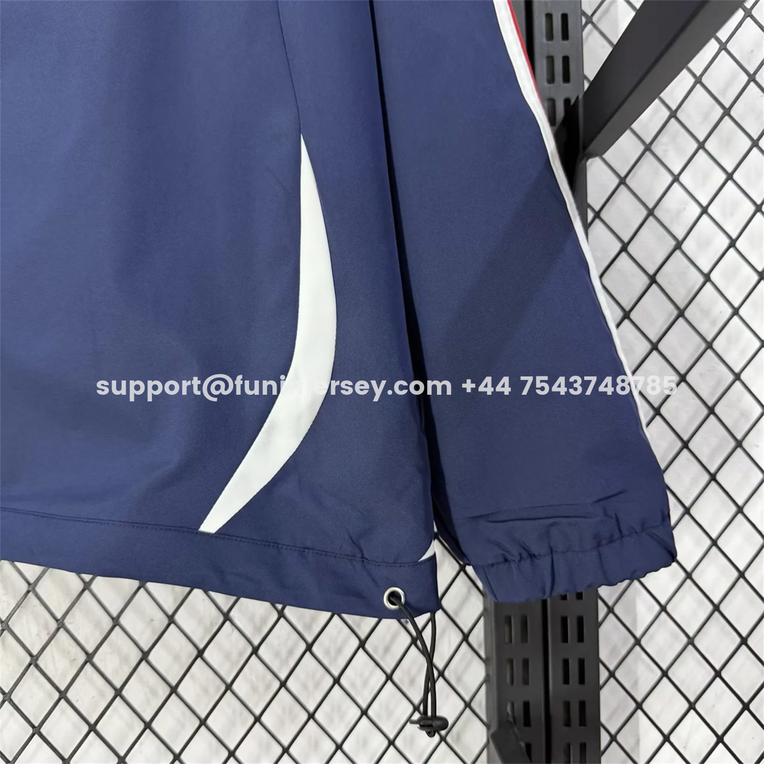 Funinjersey-France 2026 Windbreaker Jacket - Black With White