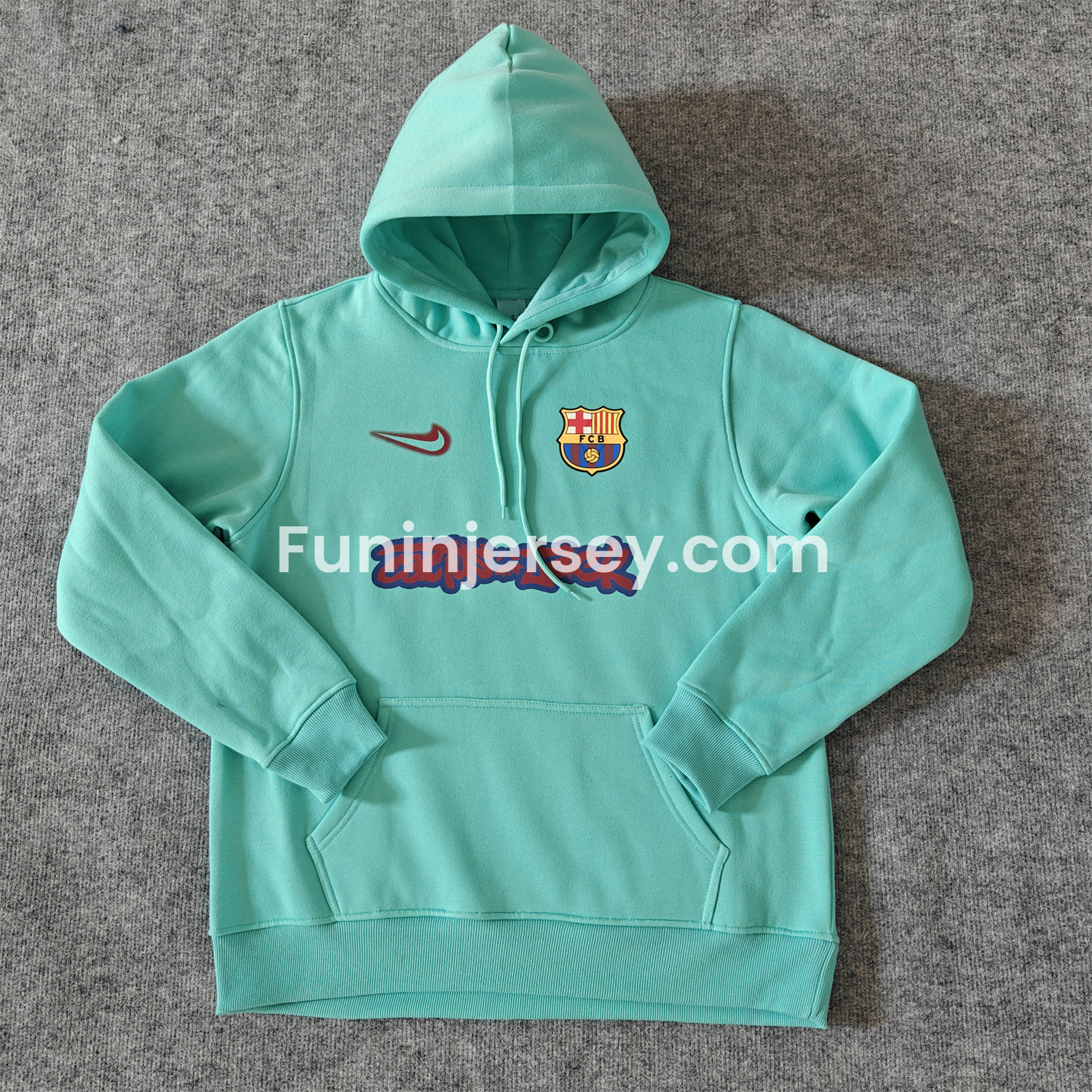 Funinjersey-Barcelona x Travis Scott Team Logo On Both Sides Unisex Pullover Hoodie