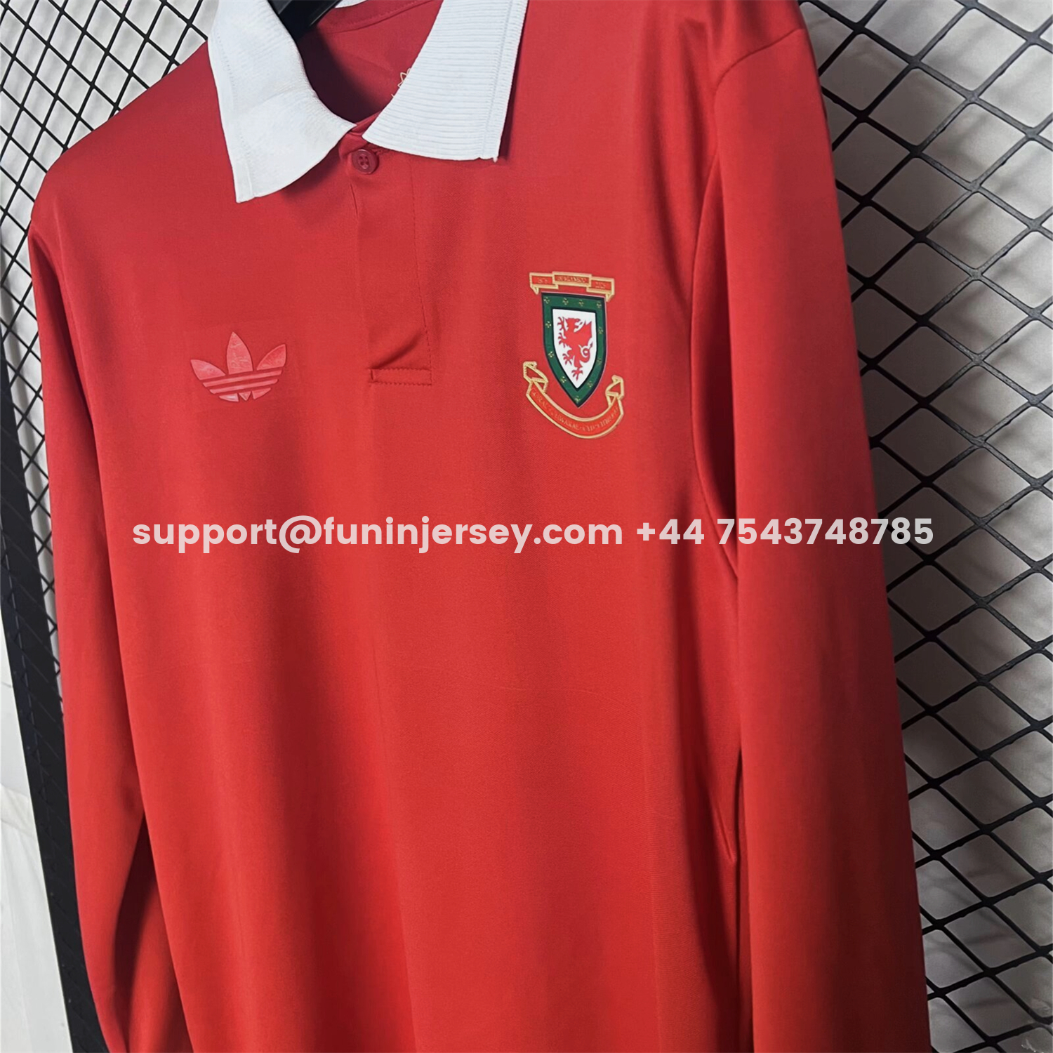 Funinjersey-Wales 2026 150th Anniversary Edition Long Sleeves Jersey - Fans Version