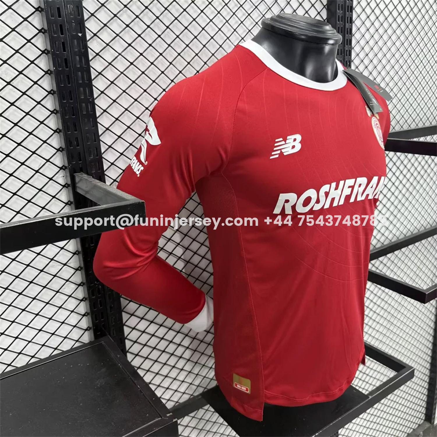 Funinjersey-Toluca 25-26 Red Special Long Sleeves Jersey - Player Version