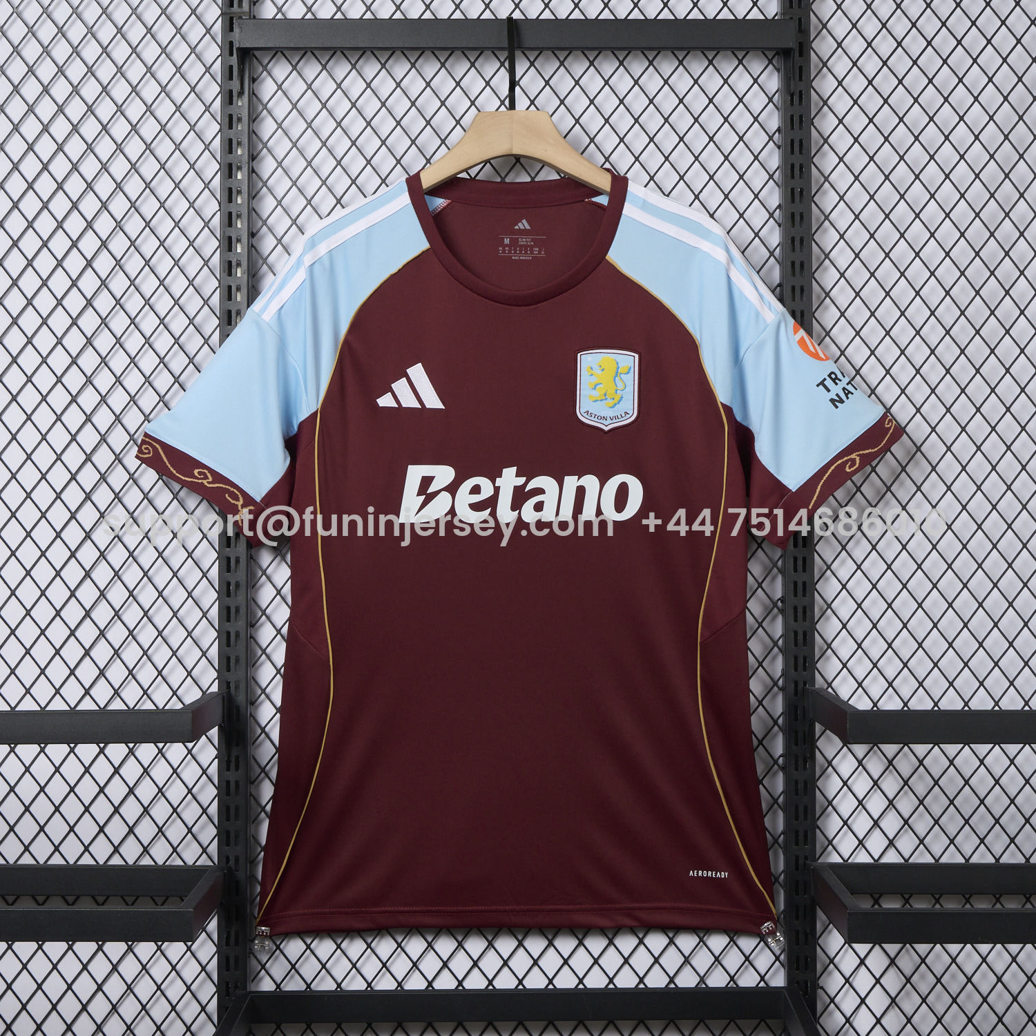 Funinjersey-Aston Villa 25-26 Home Jersey - Fans Version