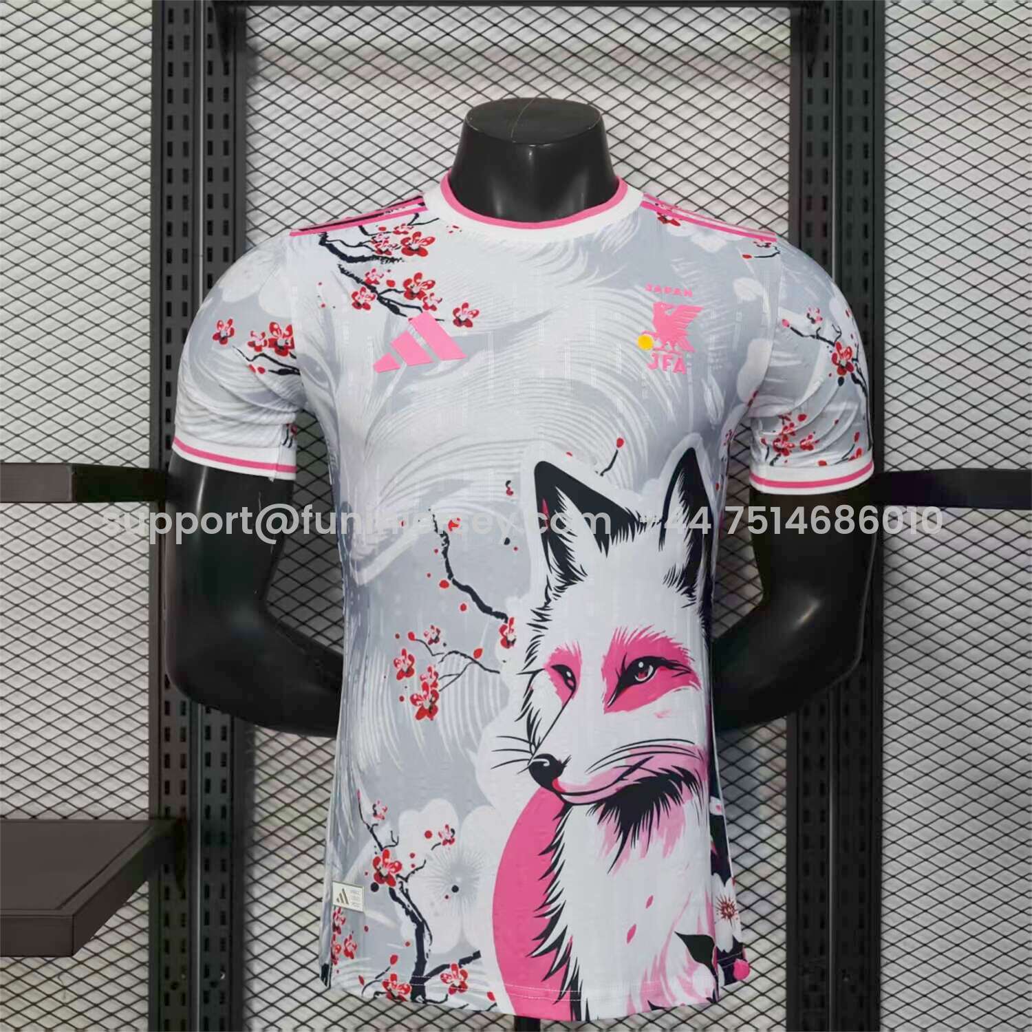 Funinjersey-Japan 25-26 Plum Blossom and Snow Fox White Jersey - Player Version