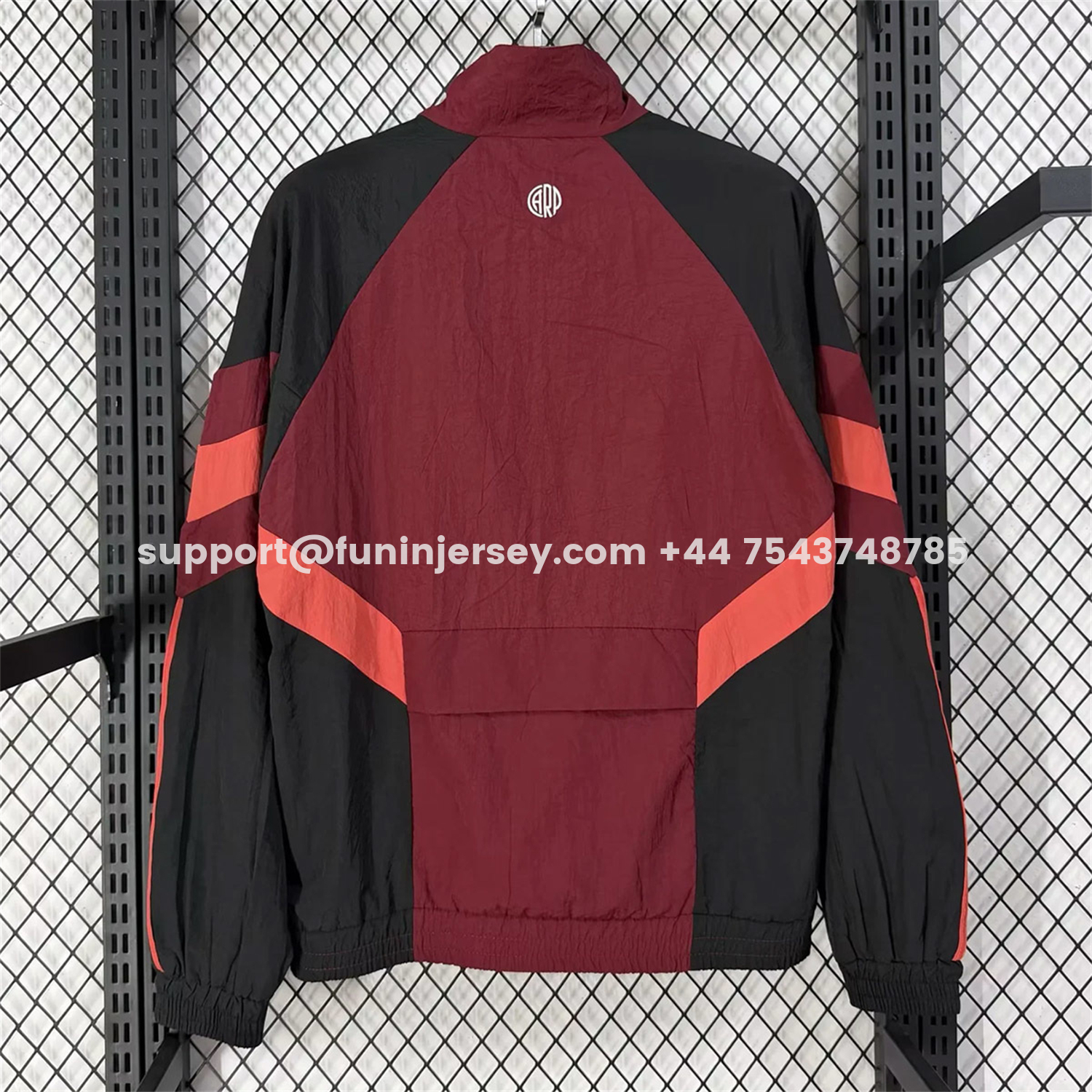 Funinjersey-River Plate 25-26 Training Windbreaker Jacket - Red