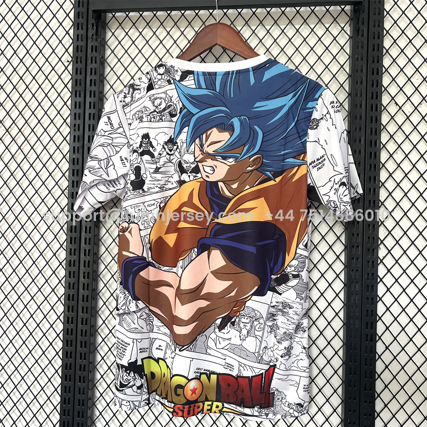 Funinjersey-Japan 25-26 Dragon Ball Comics Kamehameha White Special Jersey - Fans Version