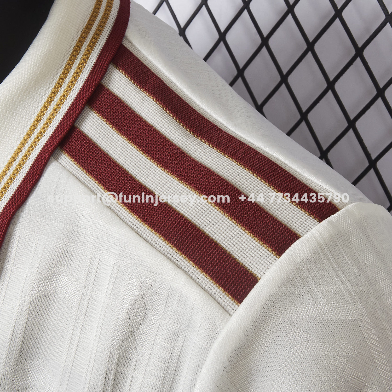 Funinjersey-【Embroidered Flower Version】Arsenal 25-26 Third White Jersey - Player Version