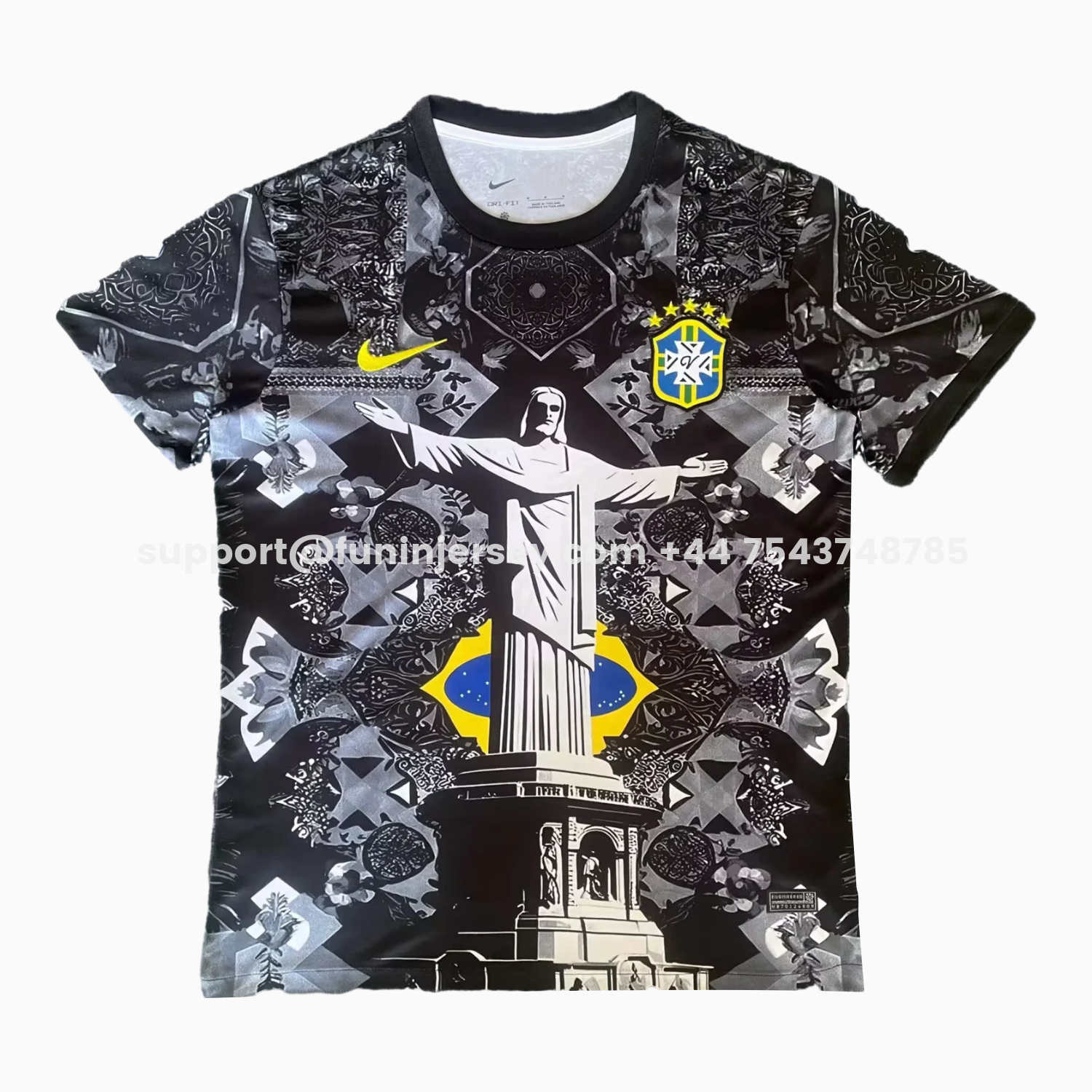 Funinjersey-Brazil 25-26 Jesus Deep Grey Special Jersey - Fans Version