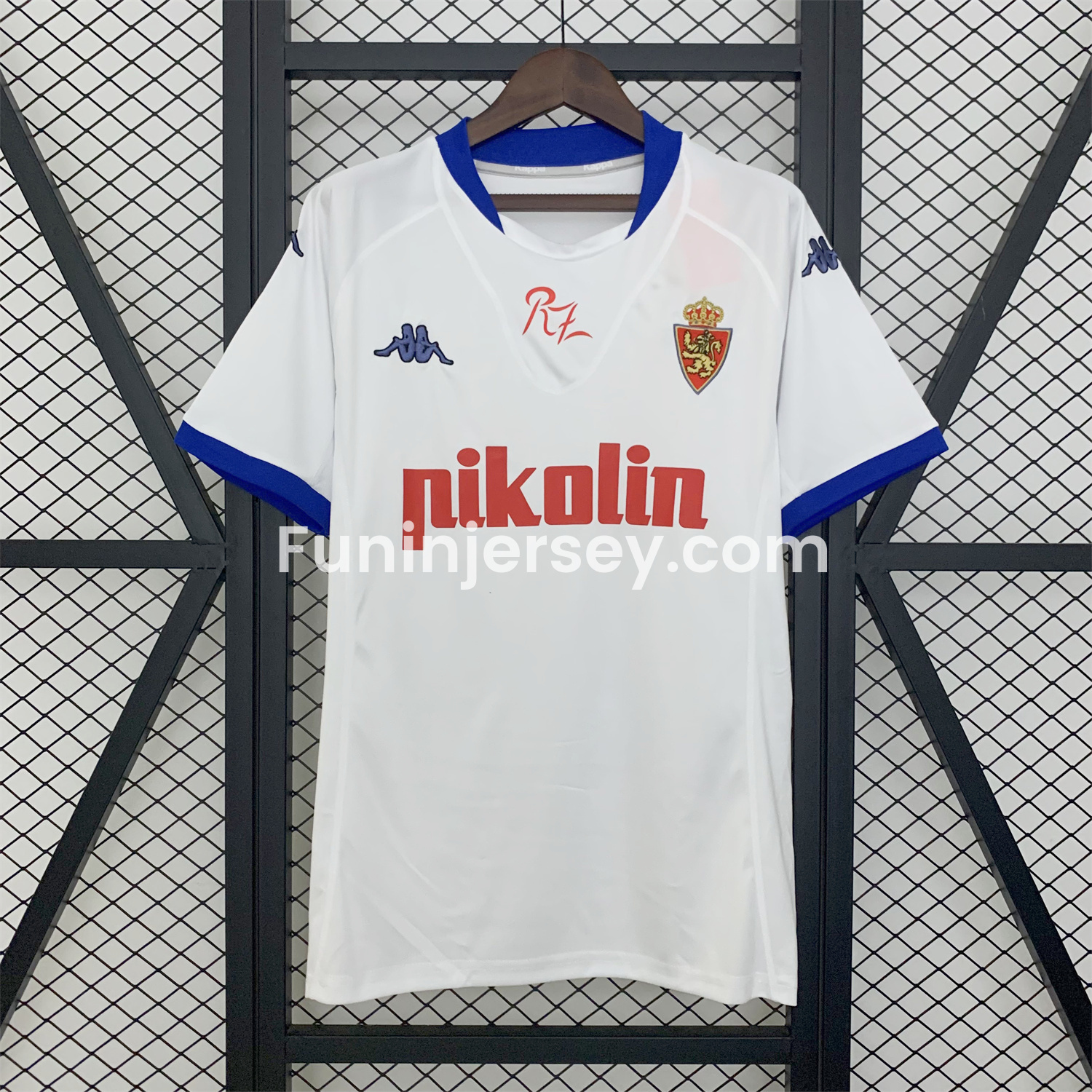 Funinjersey-Retro Real Zaragoza 2001-02 Home Jersey