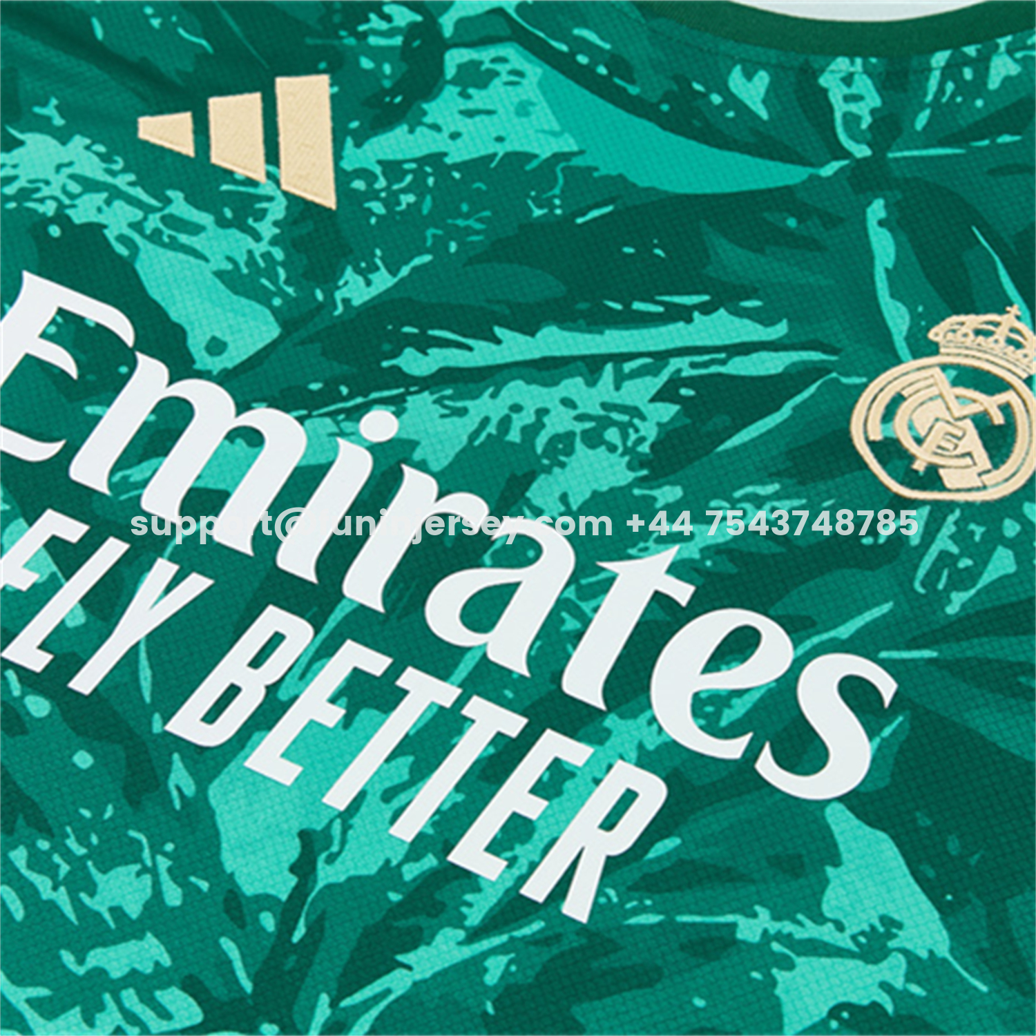 Funinjersey-Real Madrid 26-27 Short-Sleeve Training Set - Green Camouflage Top & Green Shorts