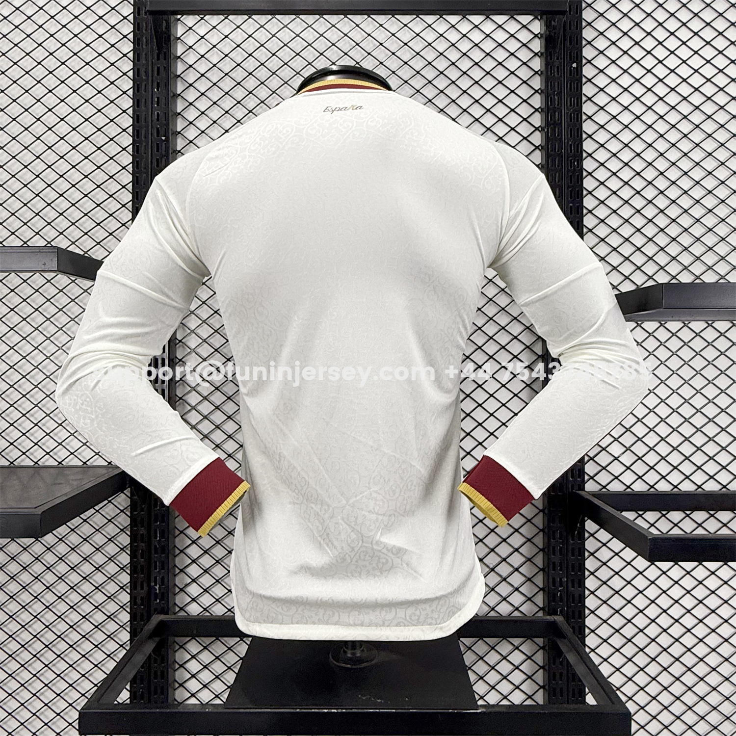 Funinjersey-Spain 2026 Away Long Sleeves Jersey - Player Version