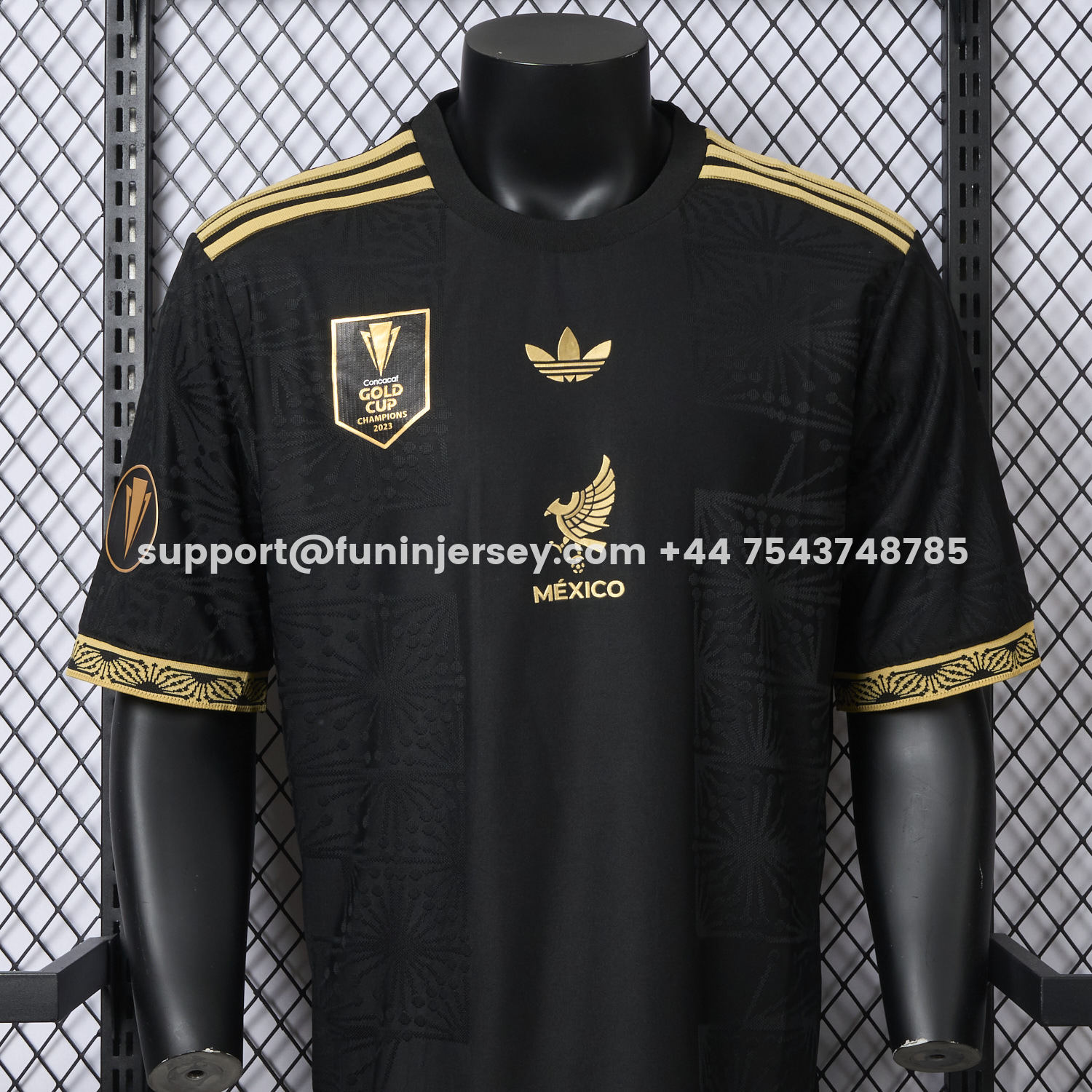 Funinjersey-Mexico 2025 Gold Cup Home Black Jersey - Player Version