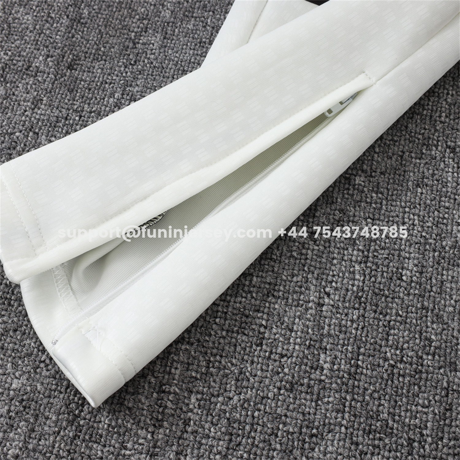 Funinjersey-Flamengo 2026 Jacket Training Tracksuit - White Jackets & Black Pants