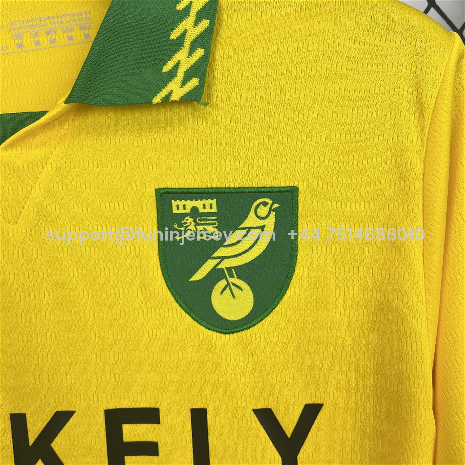 Funinjersey-Norwich City 25-26 Home Jersey - Fans Version
