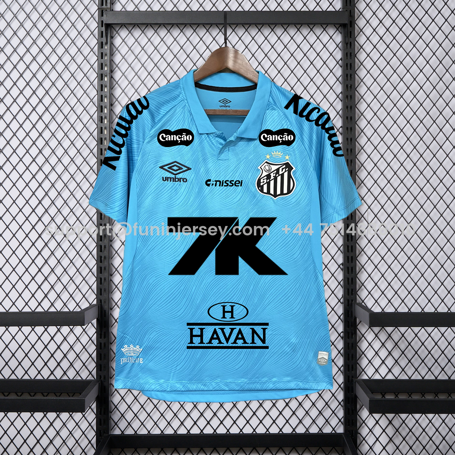 Funinjersey-Santos 25-26 Third Blue Jersey - Fans Version