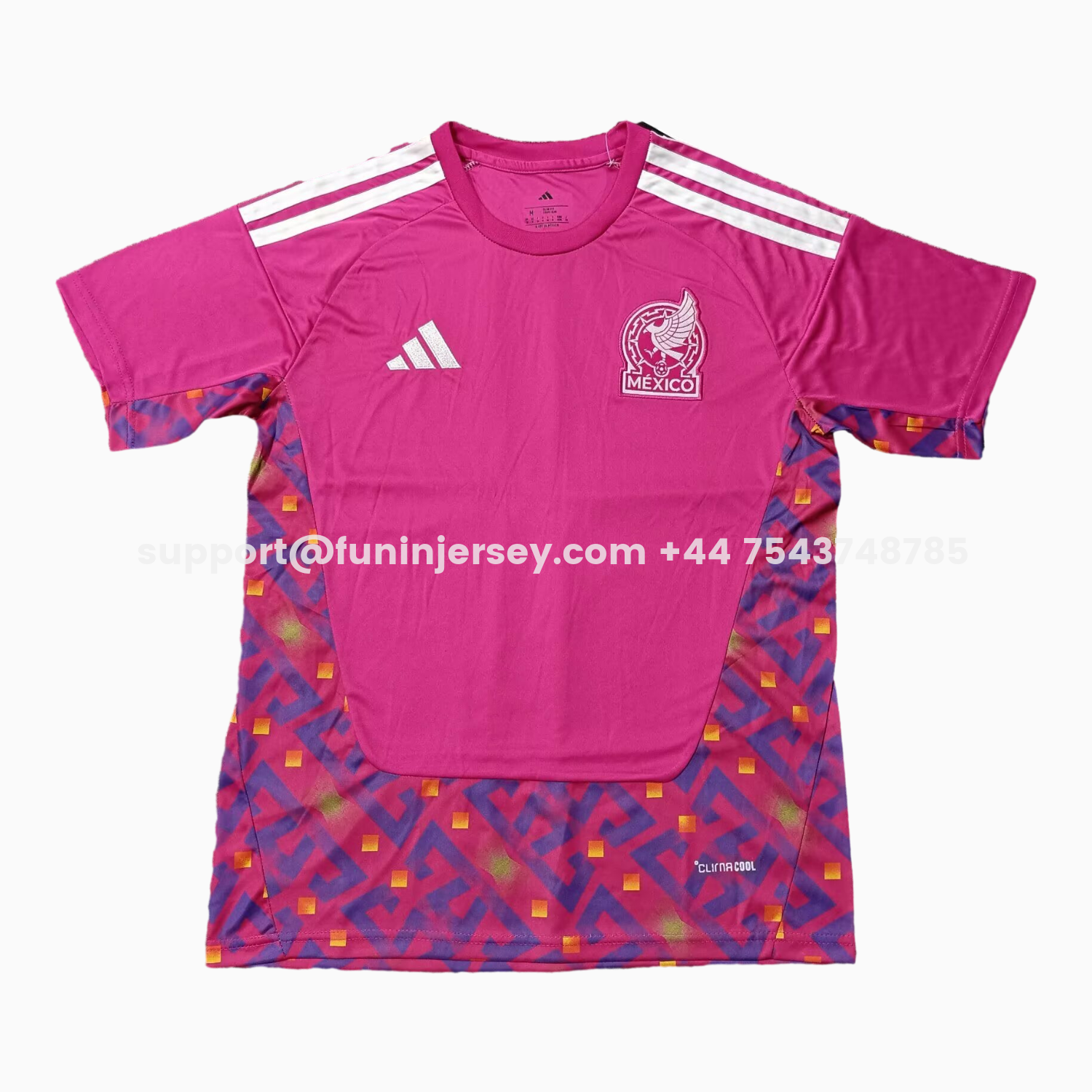 Funinjersey-Mexico 2026 Goalkeeper Pink Jersey - Fans Version