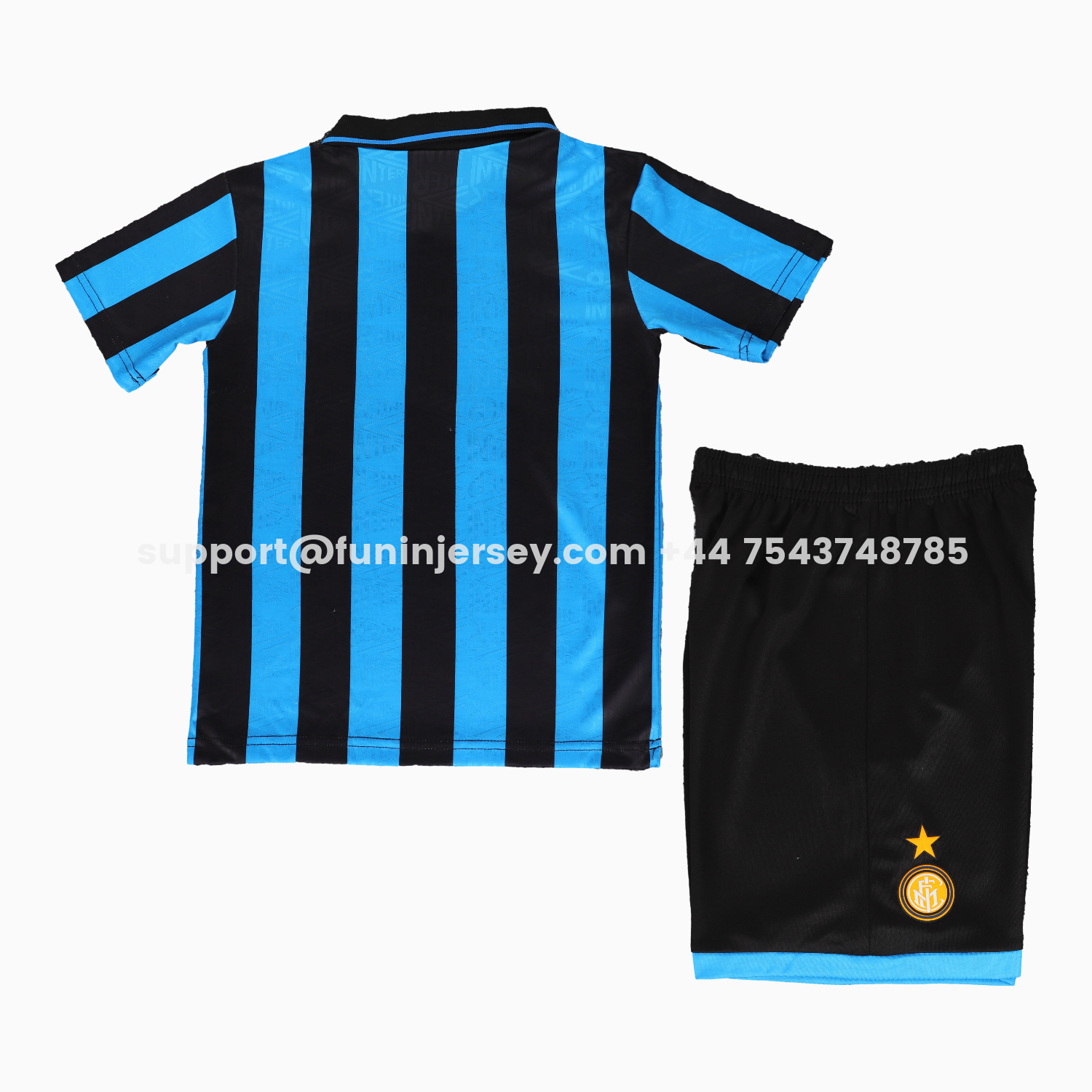 Funinjersey-Retro Inter Milan 1992-94 Home Kids Kit