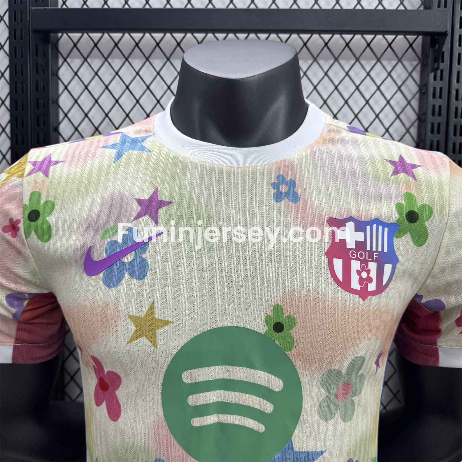 Funinjersey-Barcelona 25-26 Golf Color Petals Special Yellow Jersey - Player Version