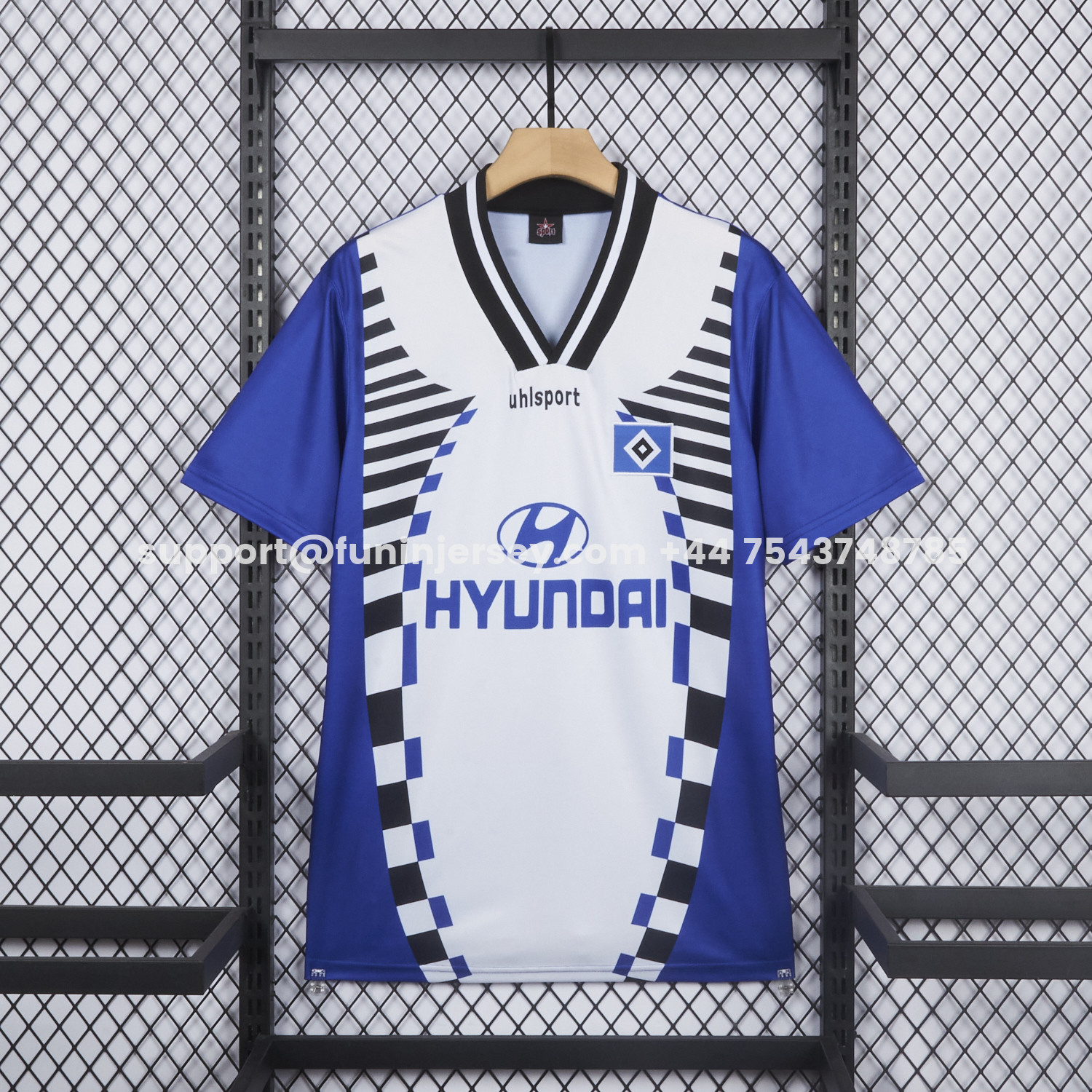 Funinjersey-Retro Hamburger SV 1996-97 Away Blue Jersey