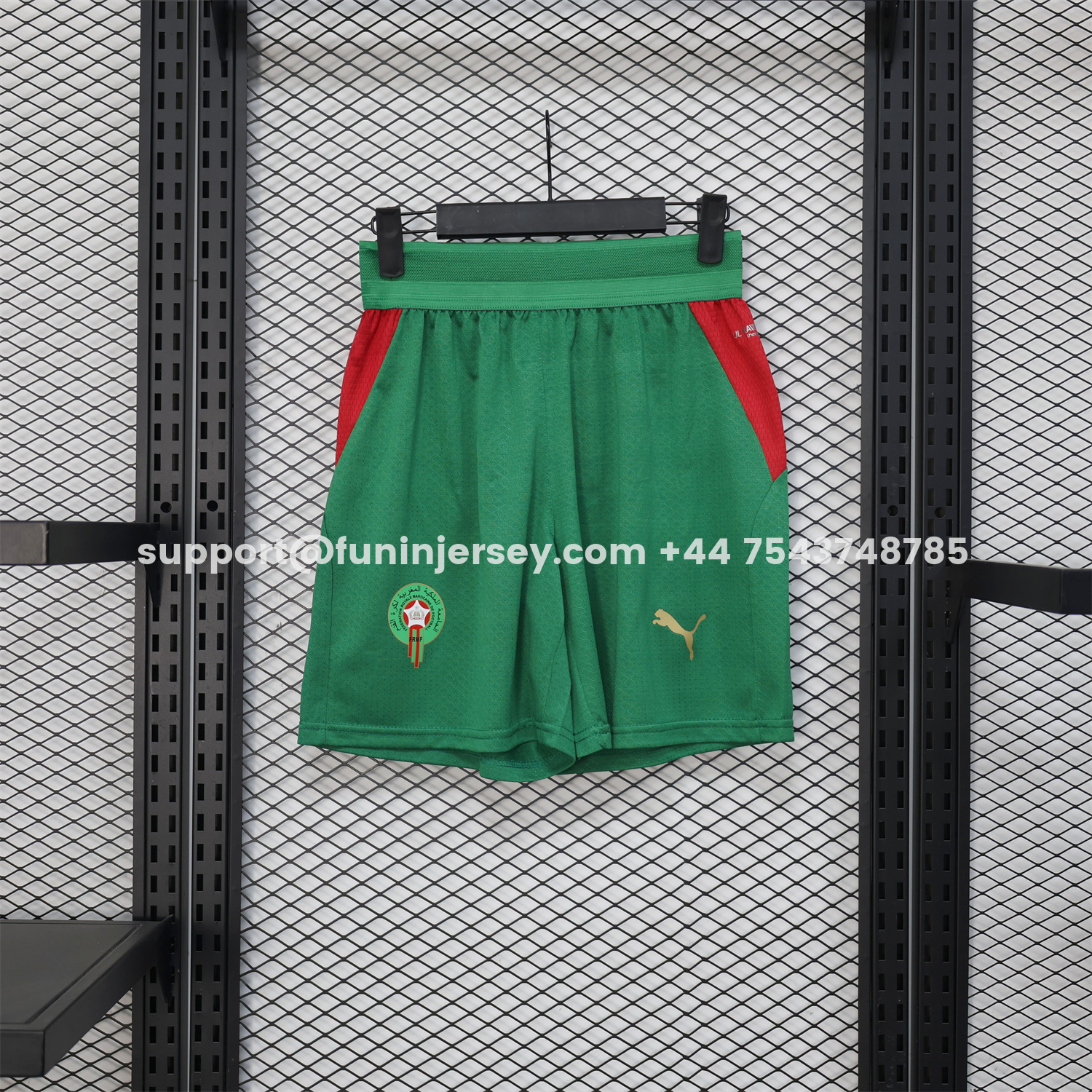 Funinjersey-Morocco 2026 Home Green Shorts - Player Version