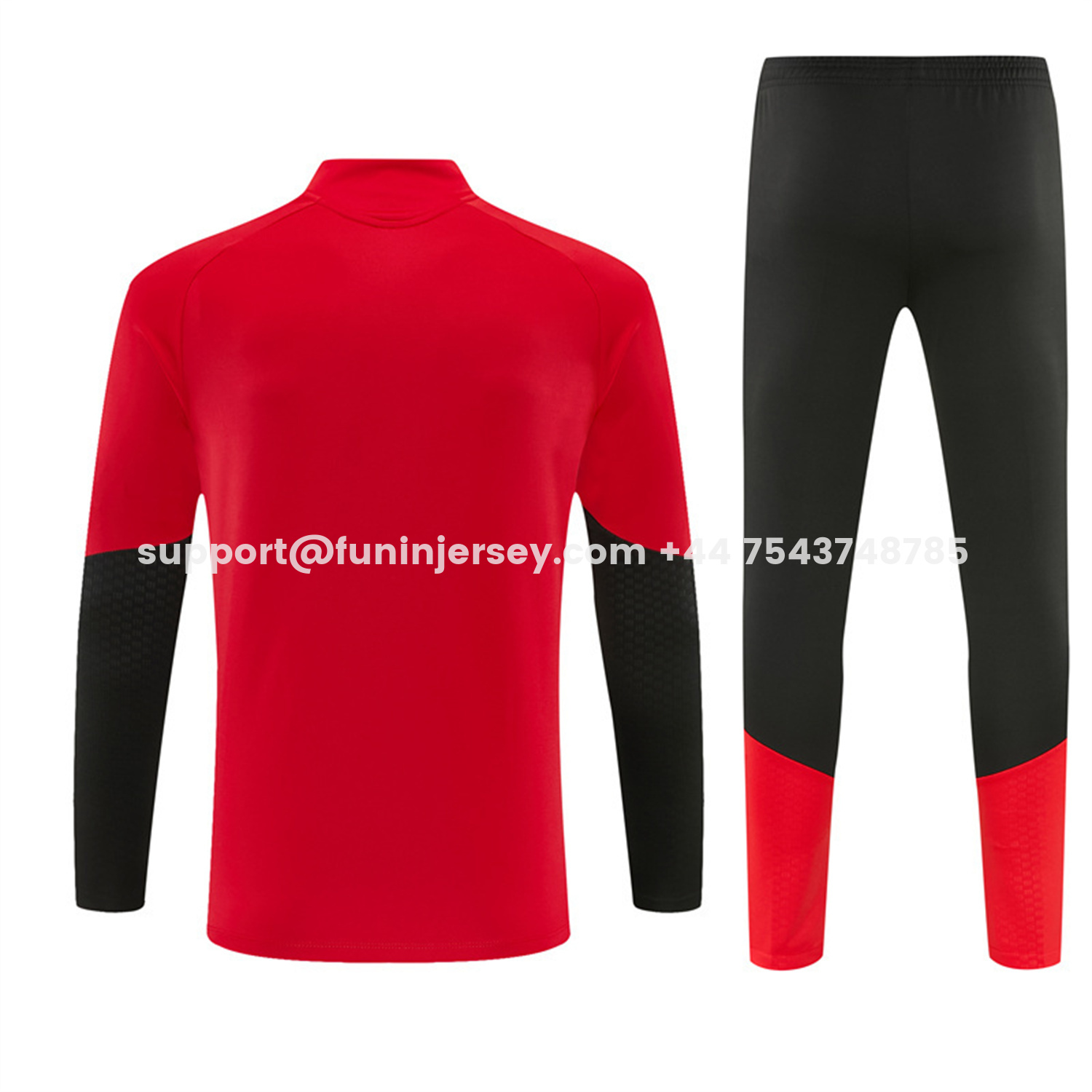 Funinjersey-Germany 2026 Long Sleeve Training Set - Red Top & Pants